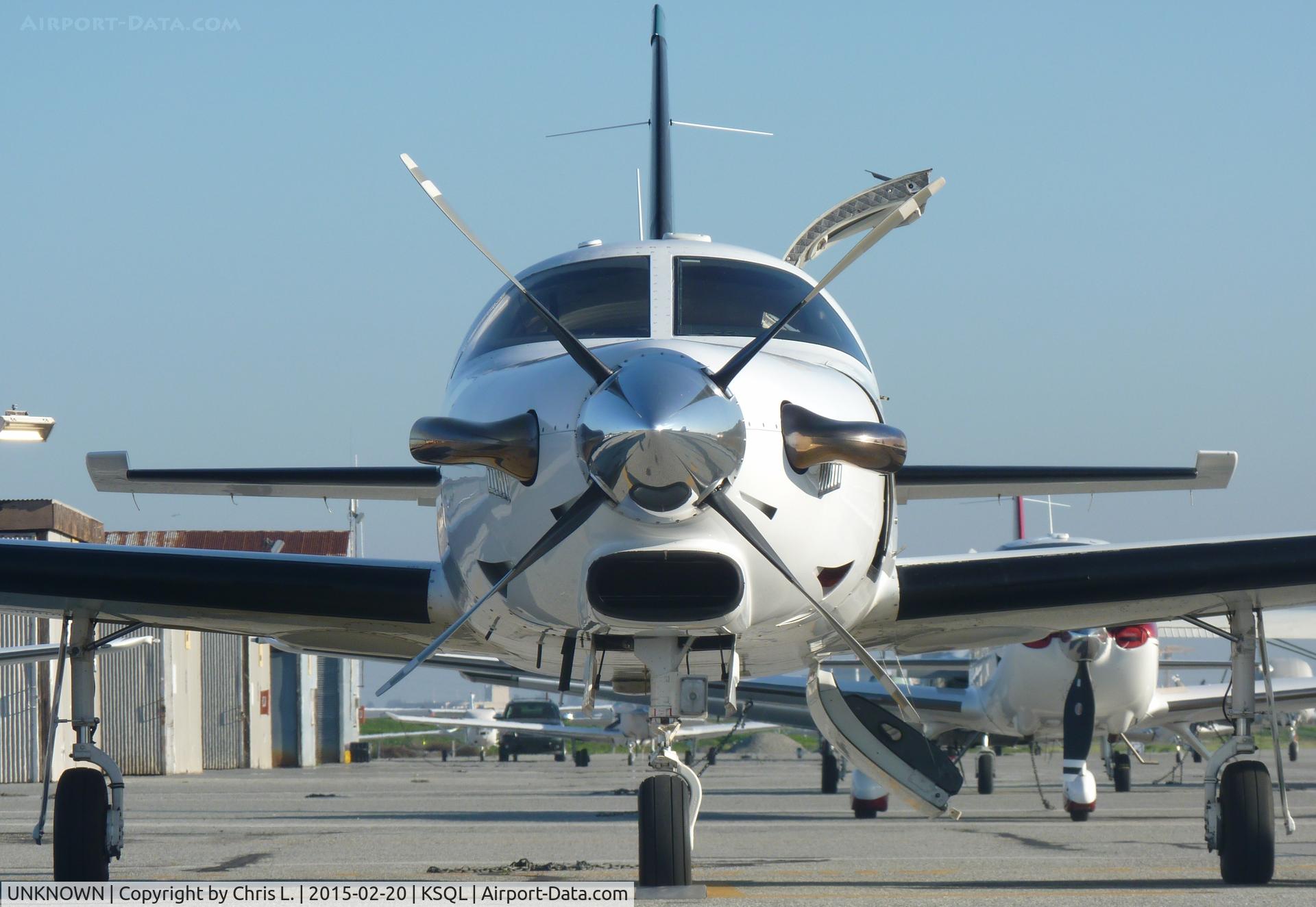 UNKNOWN, Miscellaneous Various C/N unknown, A transient Piper Malibu JetProp sits in the evening sun just after arriving at San Carlos.