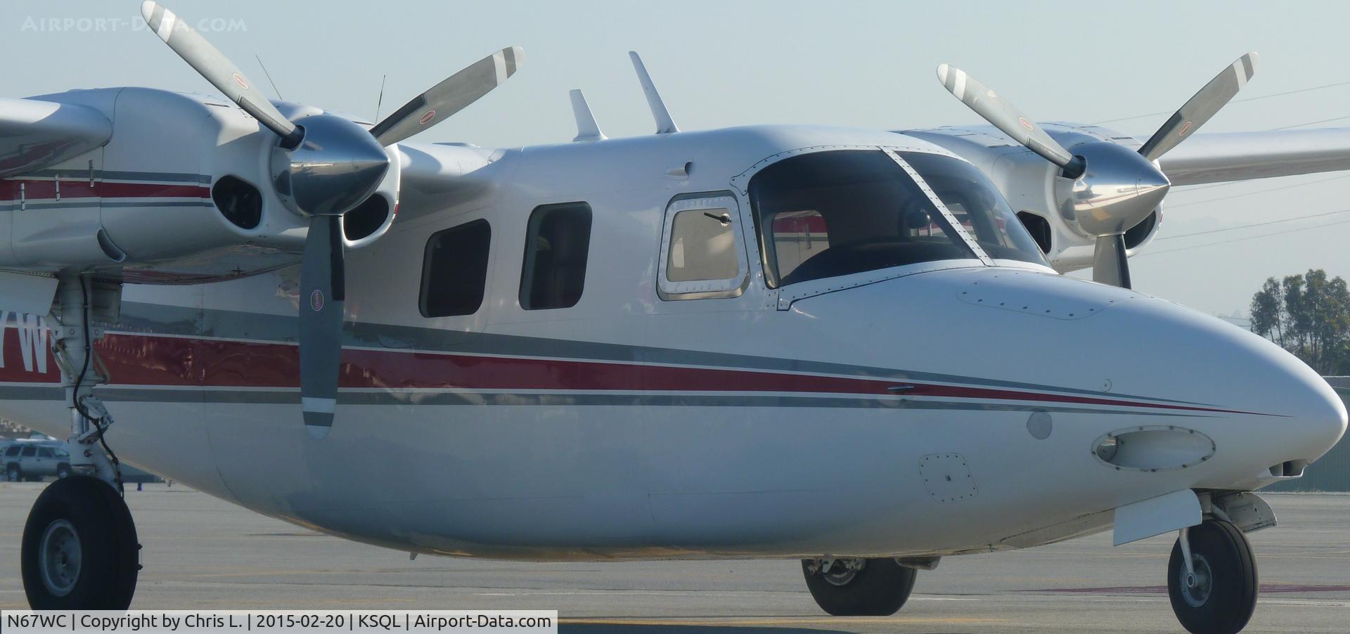N67WC, 1968 Aero Commander 500-U C/N 1736-35, A local 1968 Aero Commander 500 gets ready for its departure in 2 hours.