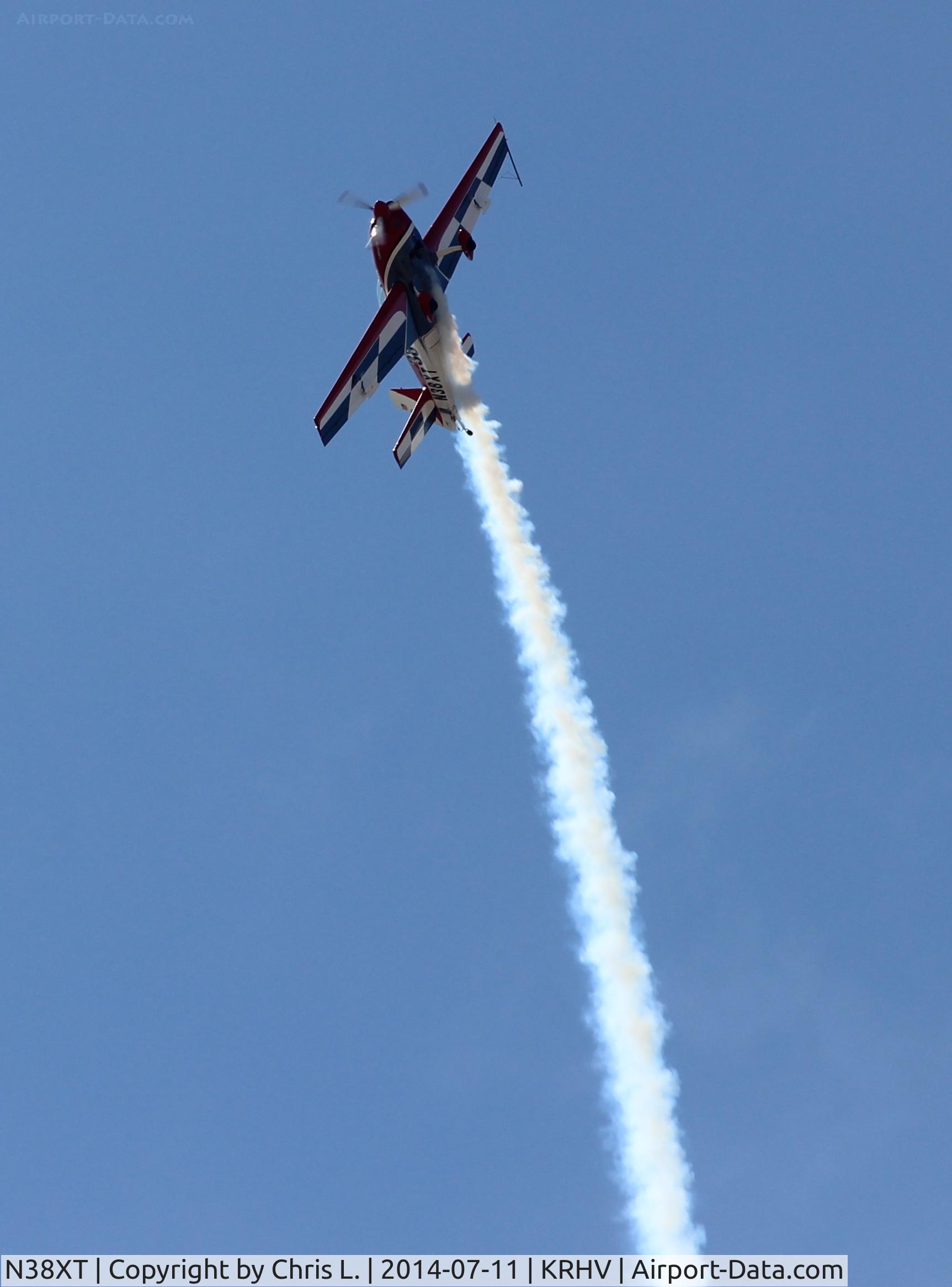 N38XT, 1996 Extra EA-300/L C/N 038, Locally-based Extra 300 performing at the 2014 Airport Day at Reid Hillview Airport, San Jose, CA.