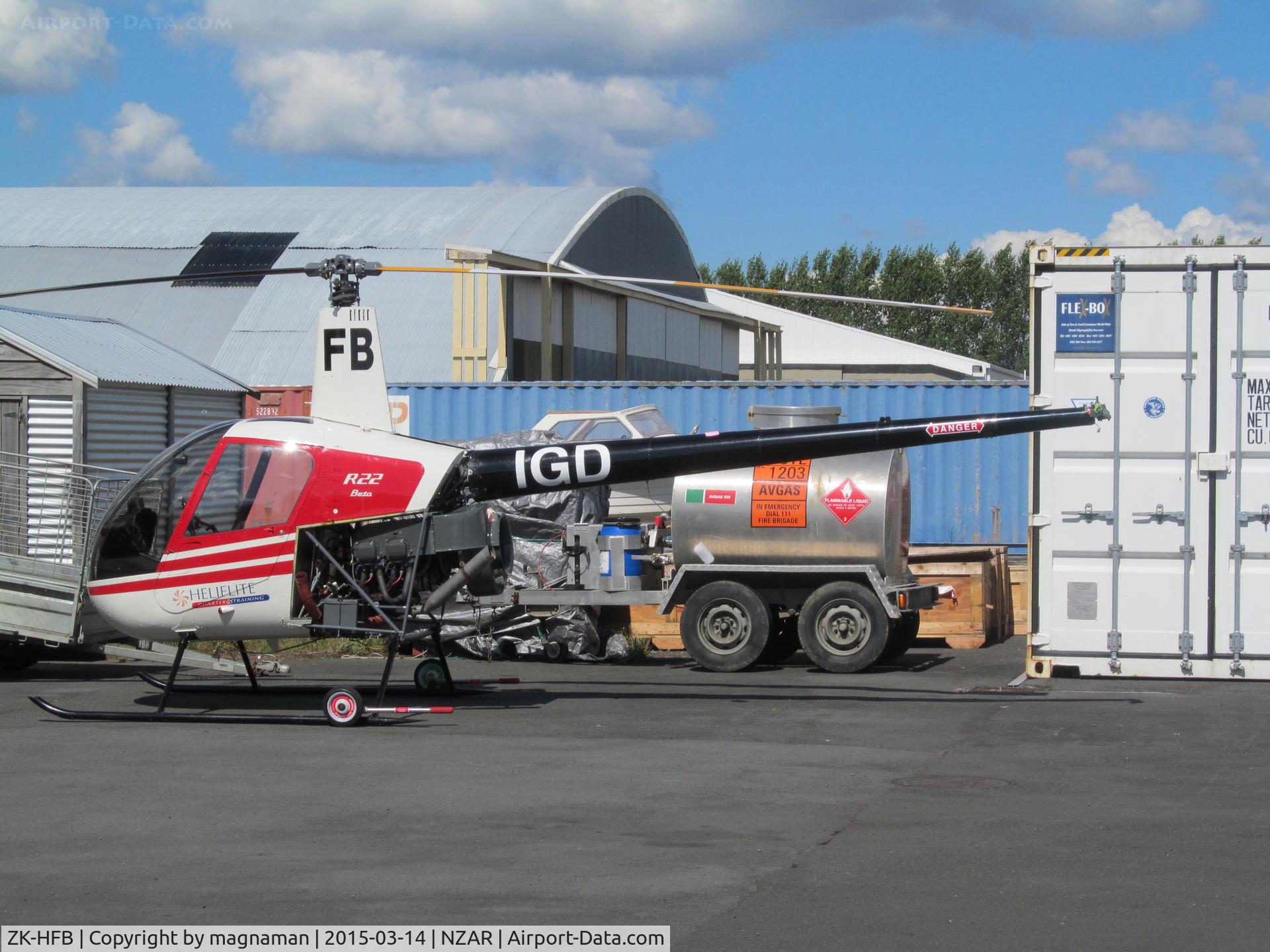 ZK-HFB, Robinson R22 Beta C/N 1697, Or is it ZK-IGD - take your pick!!!!!