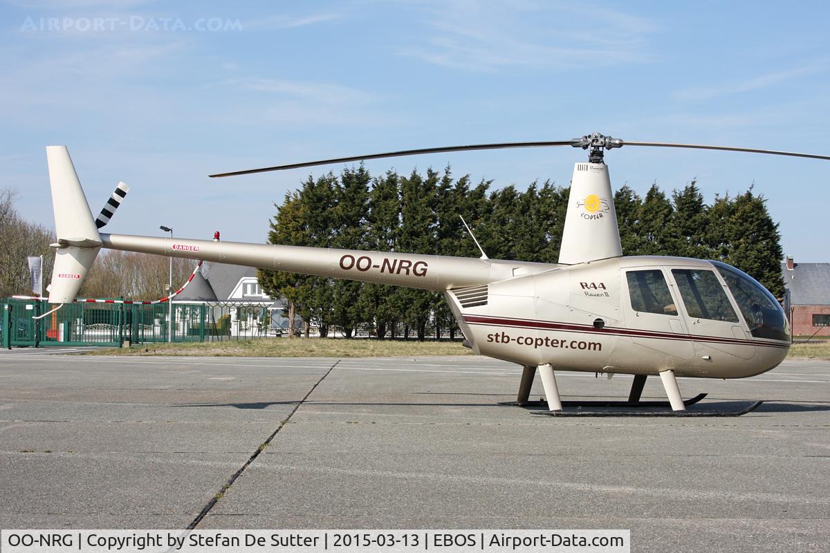 OO-NRG, 2007 Robinson R44 Raven II C/N 11664, Short visit @ EBOS.