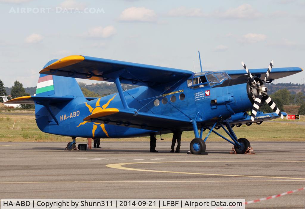 HA-ABD, 1989 Antonov An-2P C/N 1G235-21, Participant of the LFBF Airshow 2014 - Demo aircraft