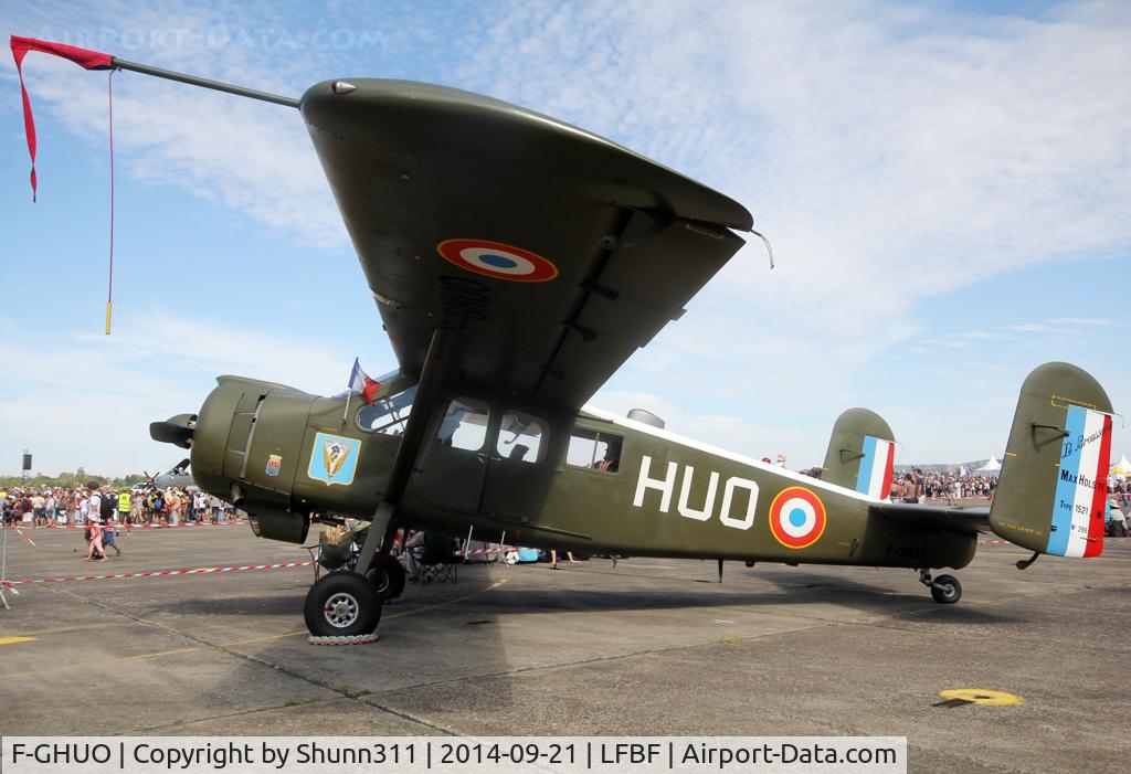 F-GHUO, Max Holste MH-1521C-1 Broussard C/N 299, Participant of the LFBF Airshow 2014 - static airframe
