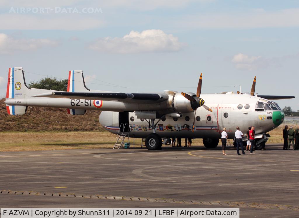 F-AZVM, 1956 Nord N-2501F Noratlas C/N 105, Participant of the LFBF Airshow 2014 - Demo aircraft