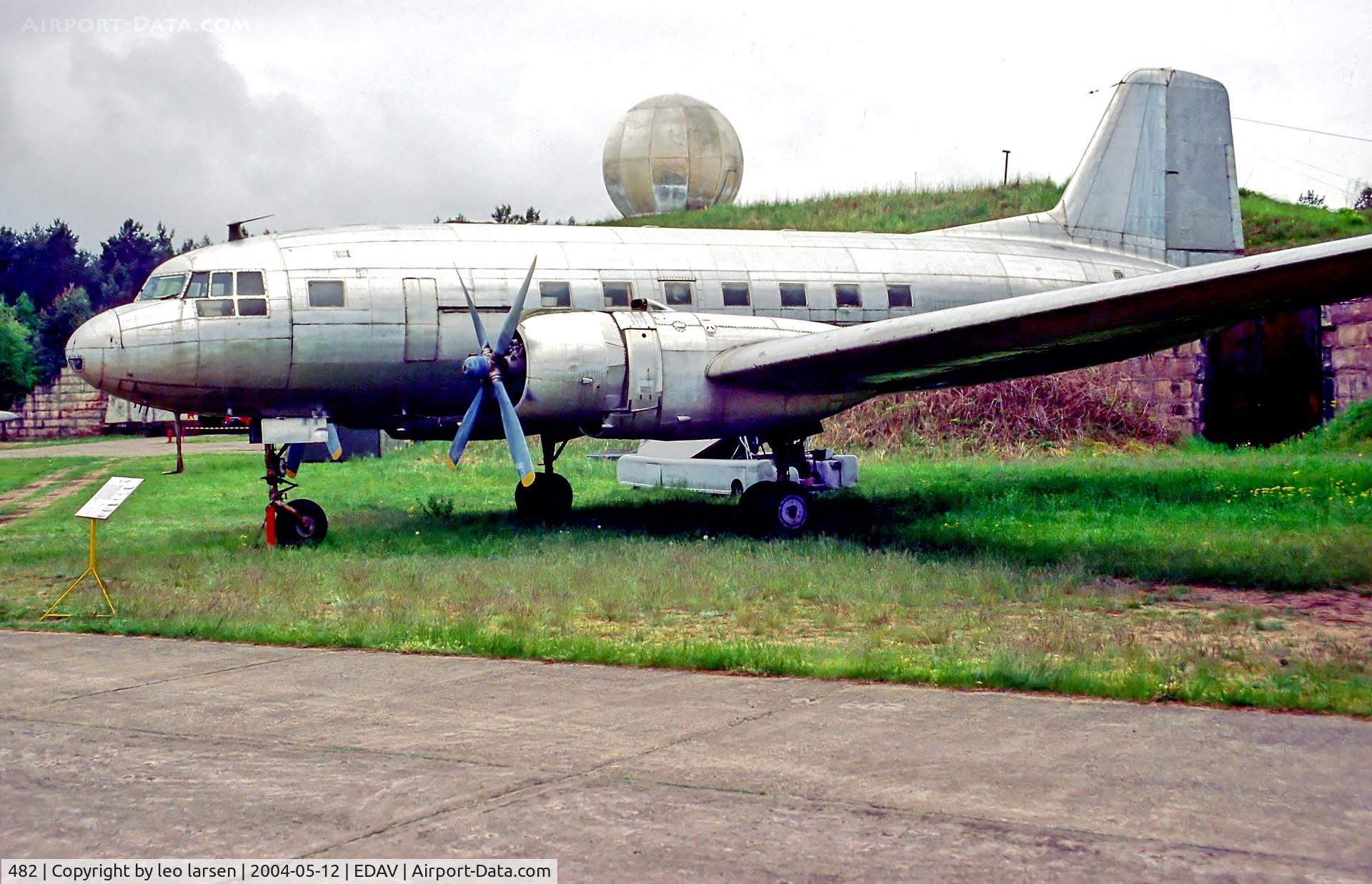 482, 1958 Ilyushin (VEB) Il-14P C/N 14803035, Finow Air Museum Germany 12.5.04
