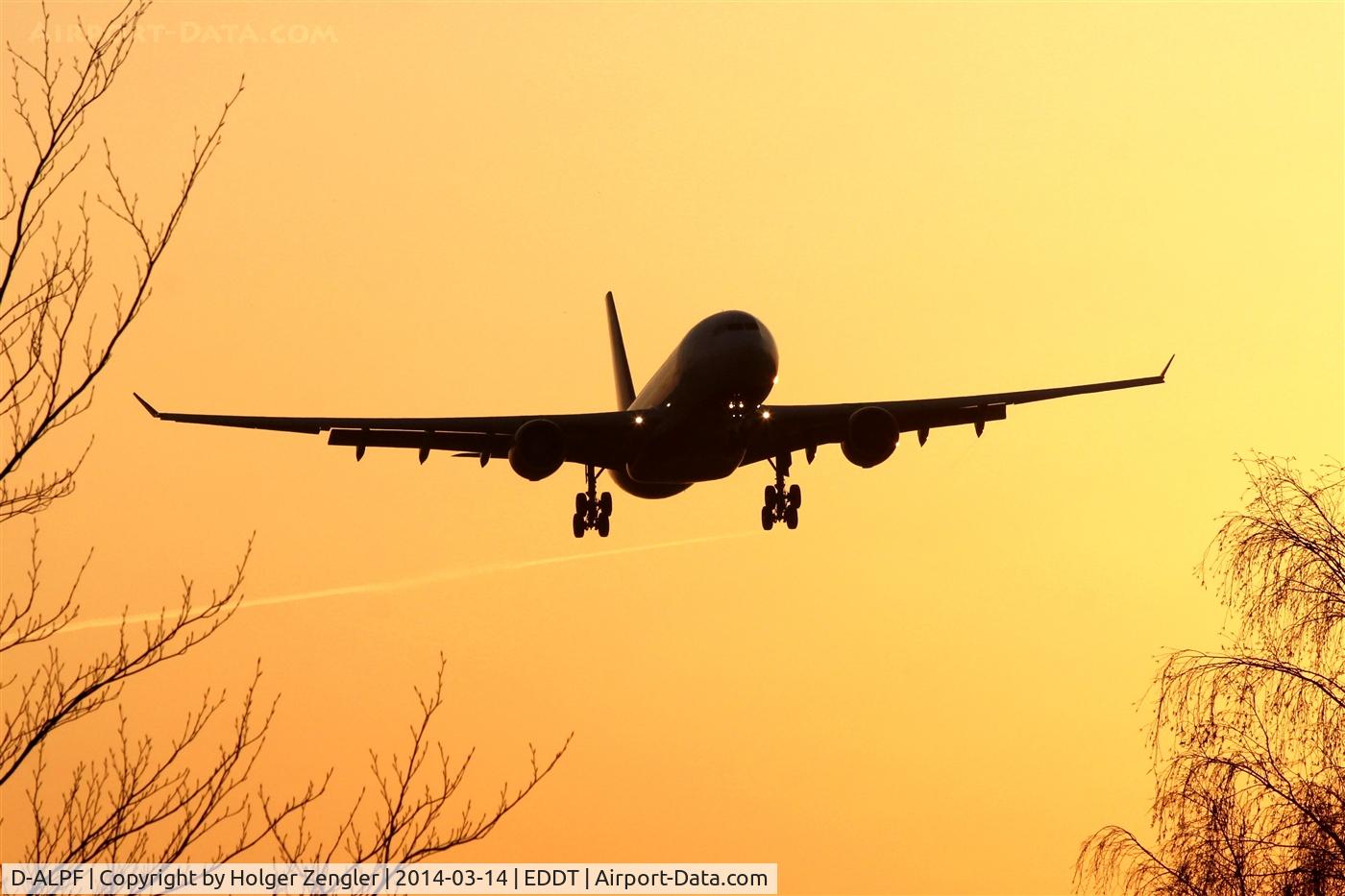 D-ALPF, 2002 Airbus A330-223 C/N 476, This is what you can see on a sunny summer morning on final for rwy 26R...