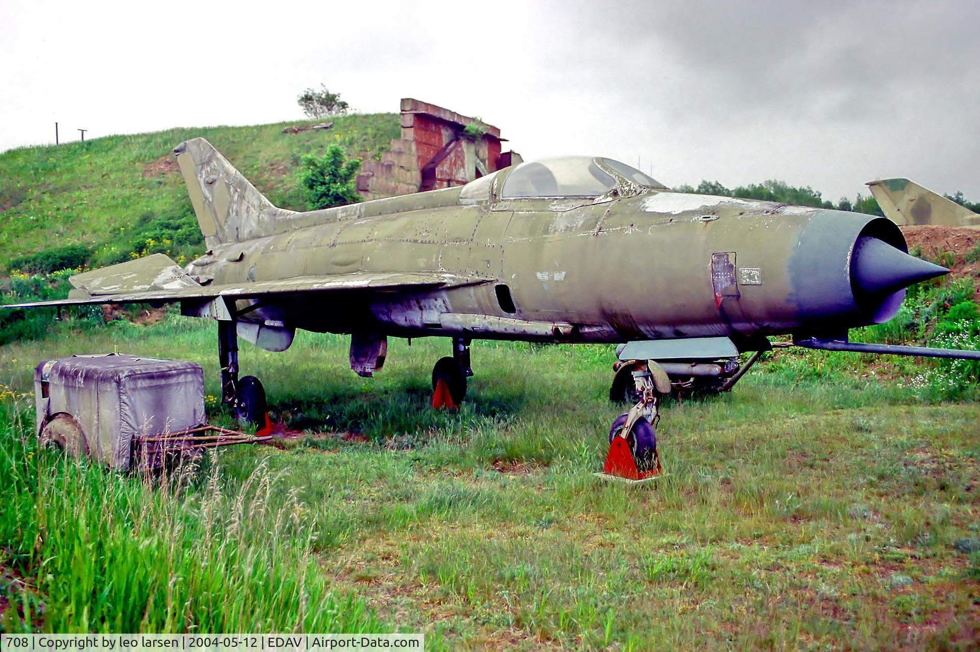 708, 1964 Mikoyan-Gurevich MiG-21F-13 C/N 74211611, Finow Air Museum Germany 12.5.04