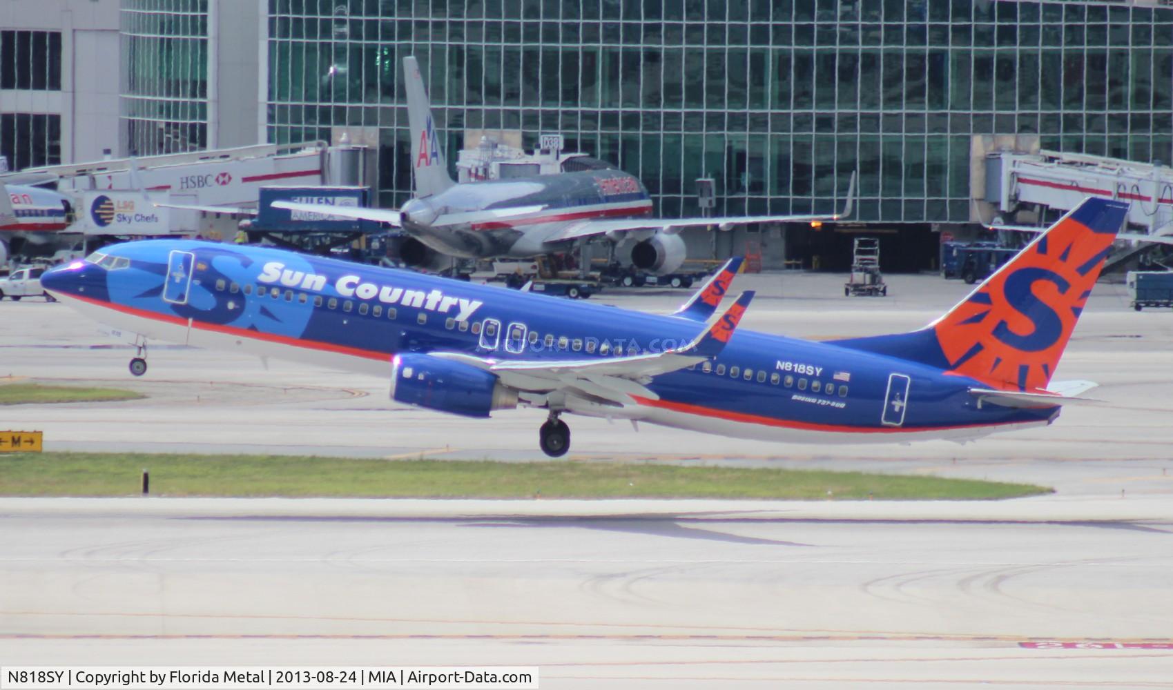 N818SY, 2007 Boeing 737-8BK C/N 29646, Sun Country