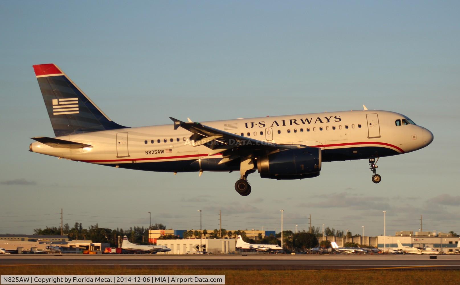 N825AW, 2001 Airbus A319-132 C/N 1527, US Airways A319