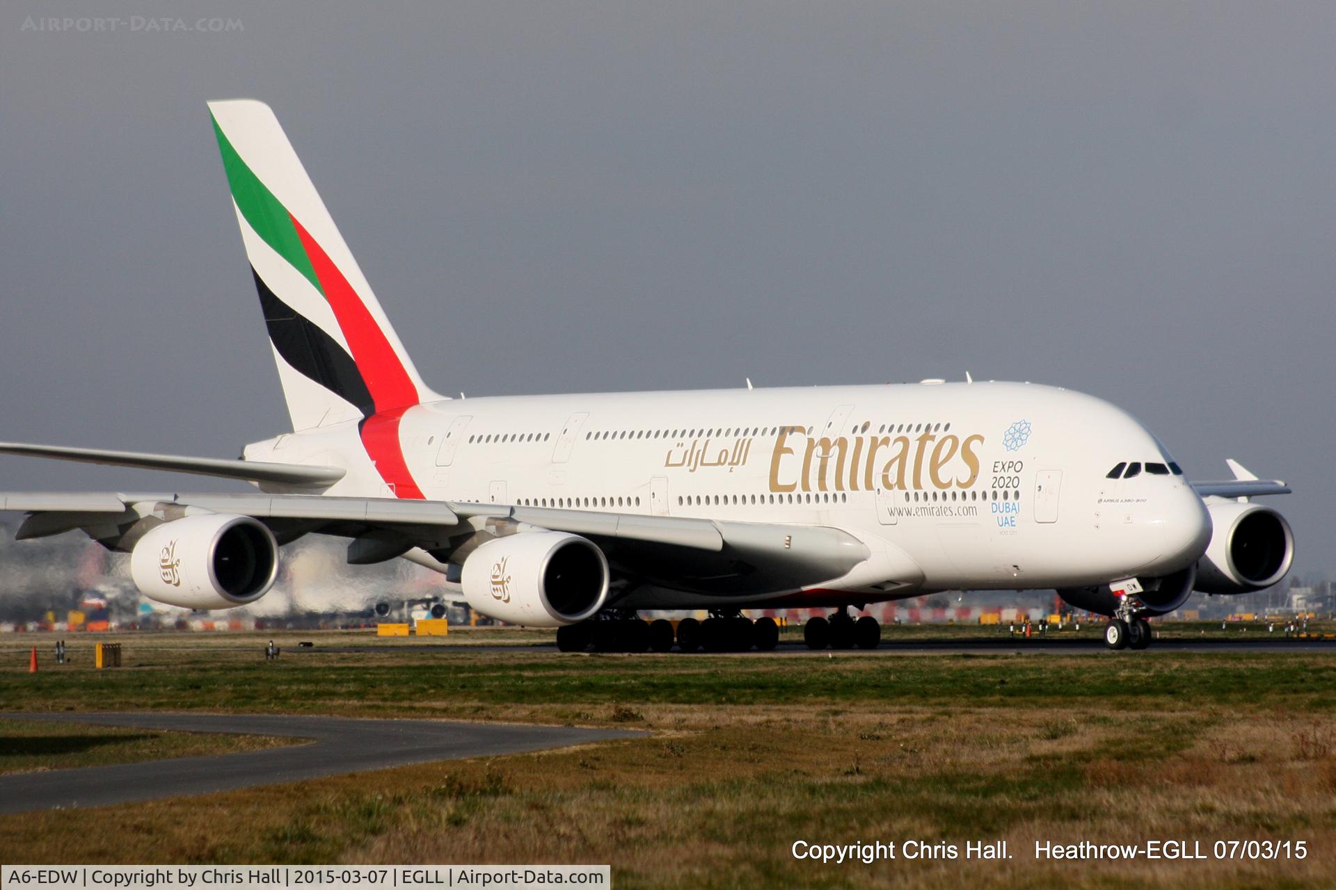 A6-EDW, 2012 Airbus A380-861 C/N 103, Emirates