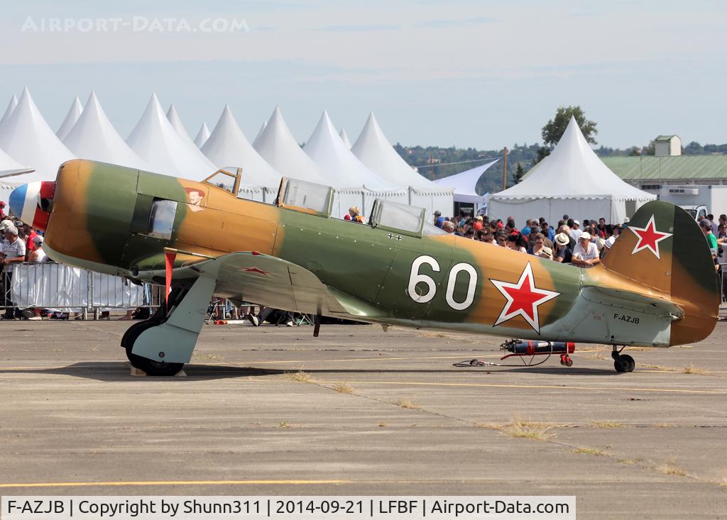F-AZJB, Let C-11 (Yak-11) C/N 25 III/03, Participant of the LFBF Airshow 2014 - Demo aircraft
