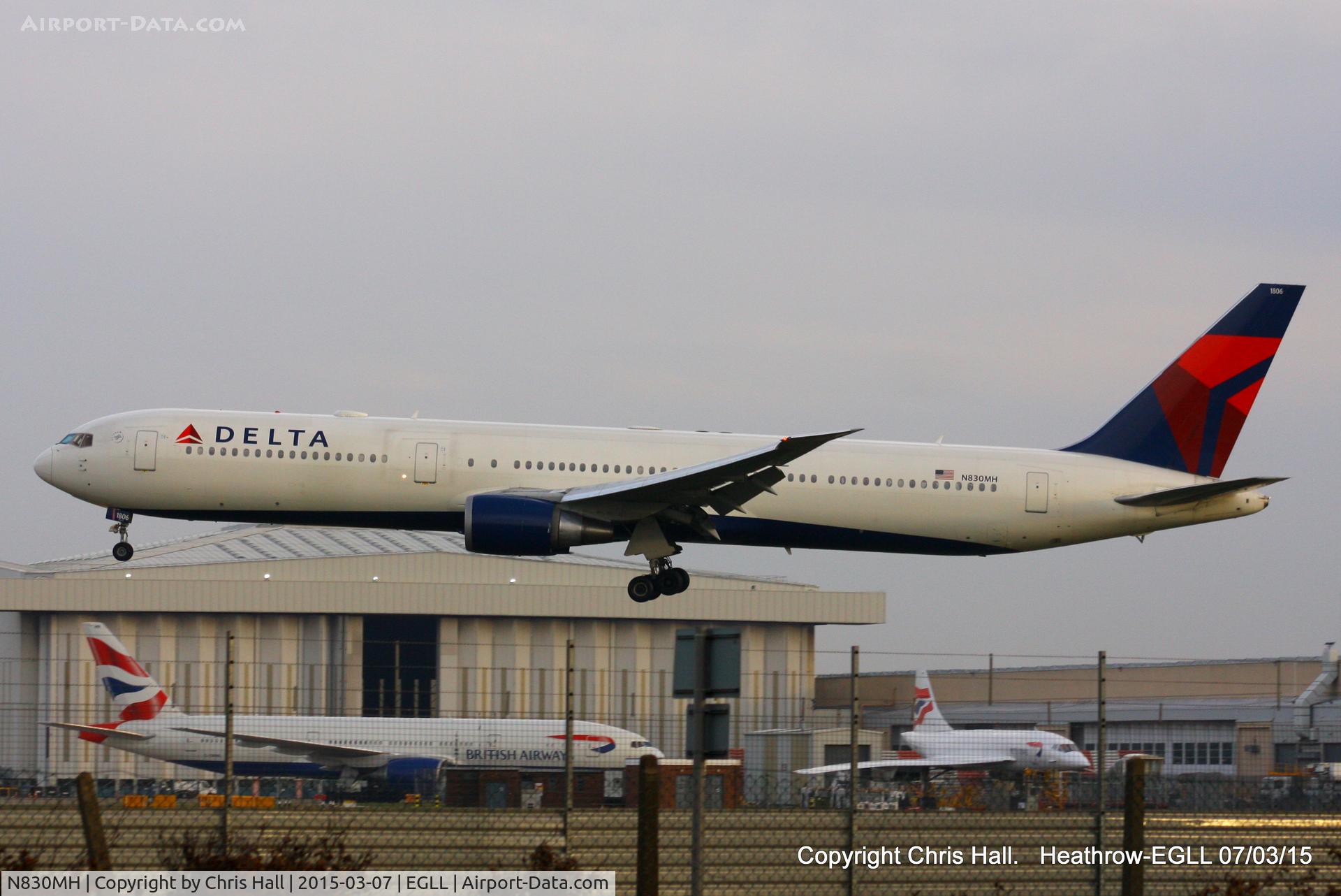 N830MH, 2000 Boeing 767-432/ER C/N 29701, Delta