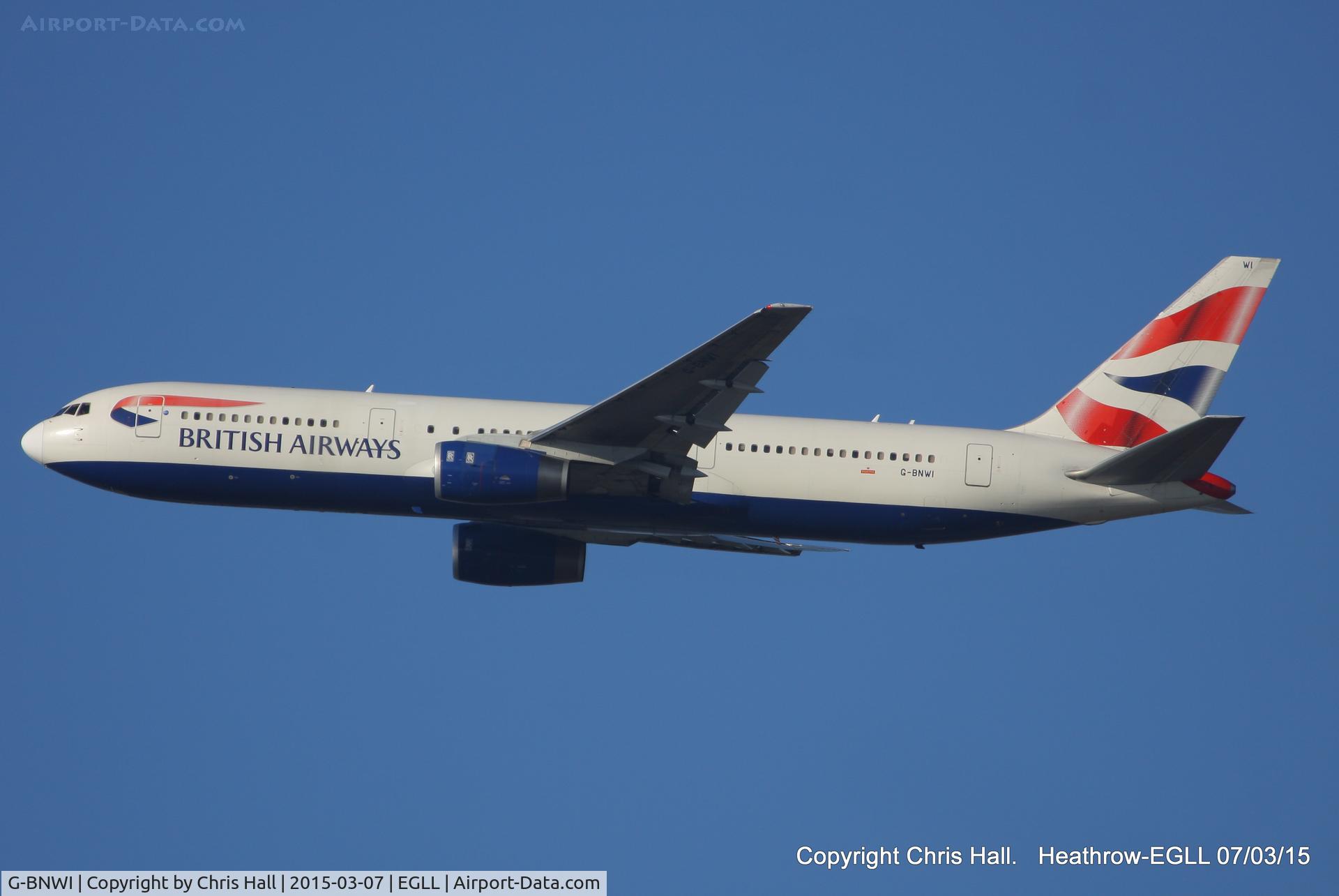 G-BNWI, 1990 Boeing 767-336 C/N 24341, British Airways