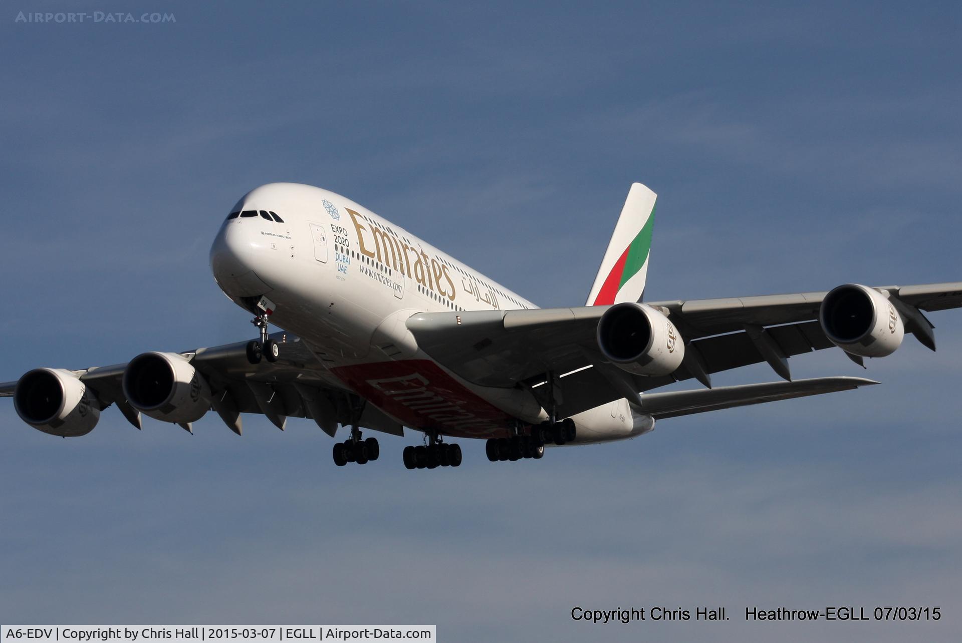 A6-EDV, 2011 Airbus A380-861 C/N 101, Emirates