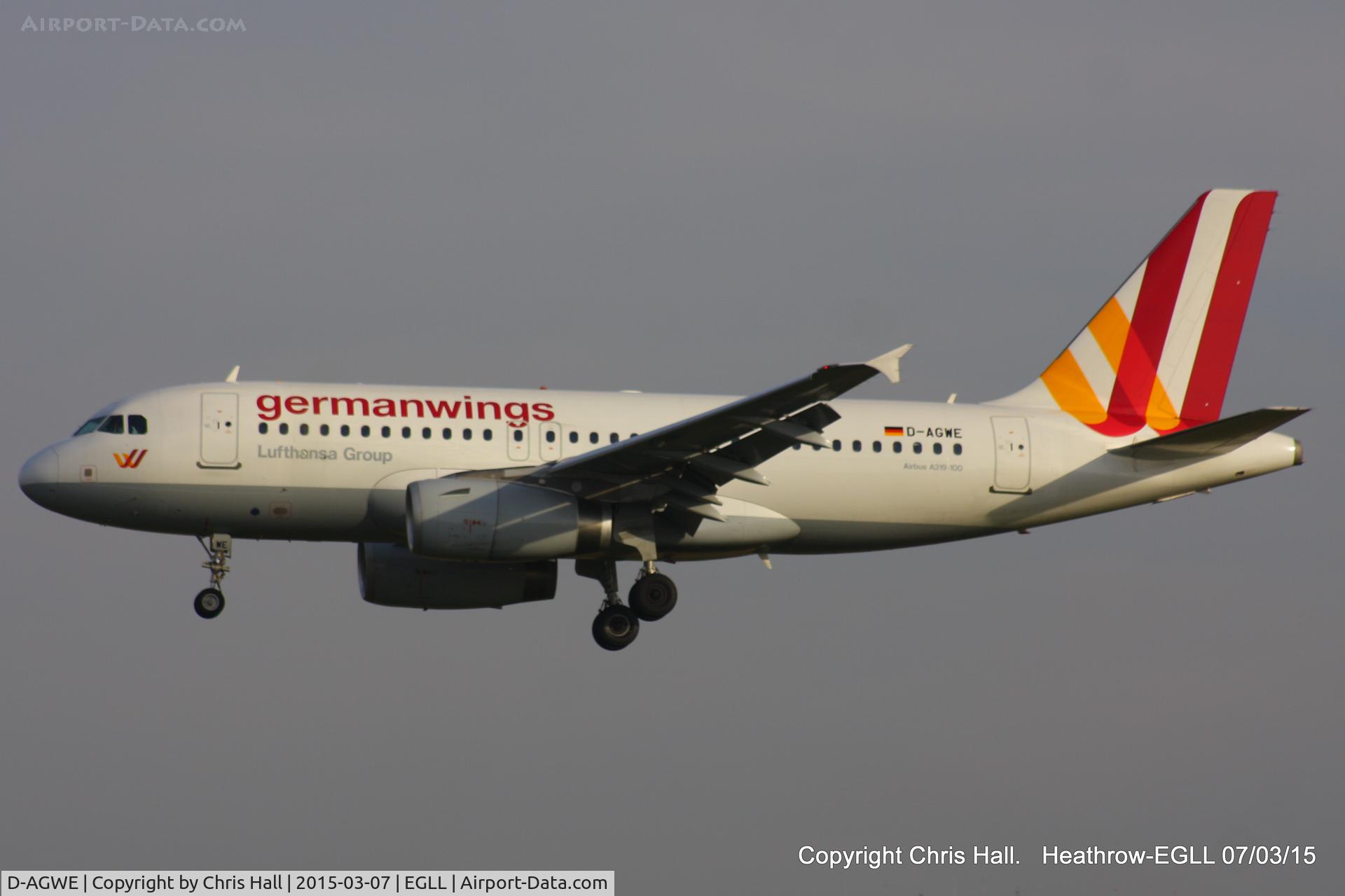 D-AGWE, 2007 Airbus A319-132 C/N 3128, Germanwings