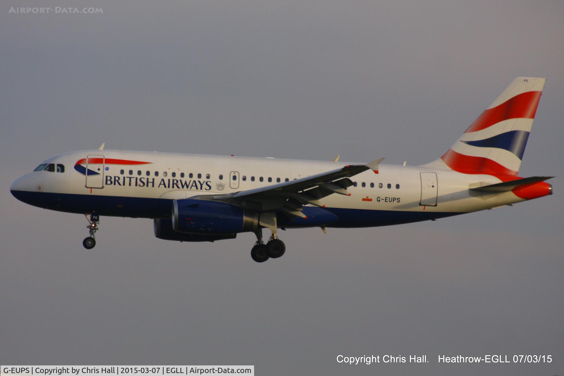 G-EUPS, 2000 Airbus A319-131 C/N 1338, British Airways