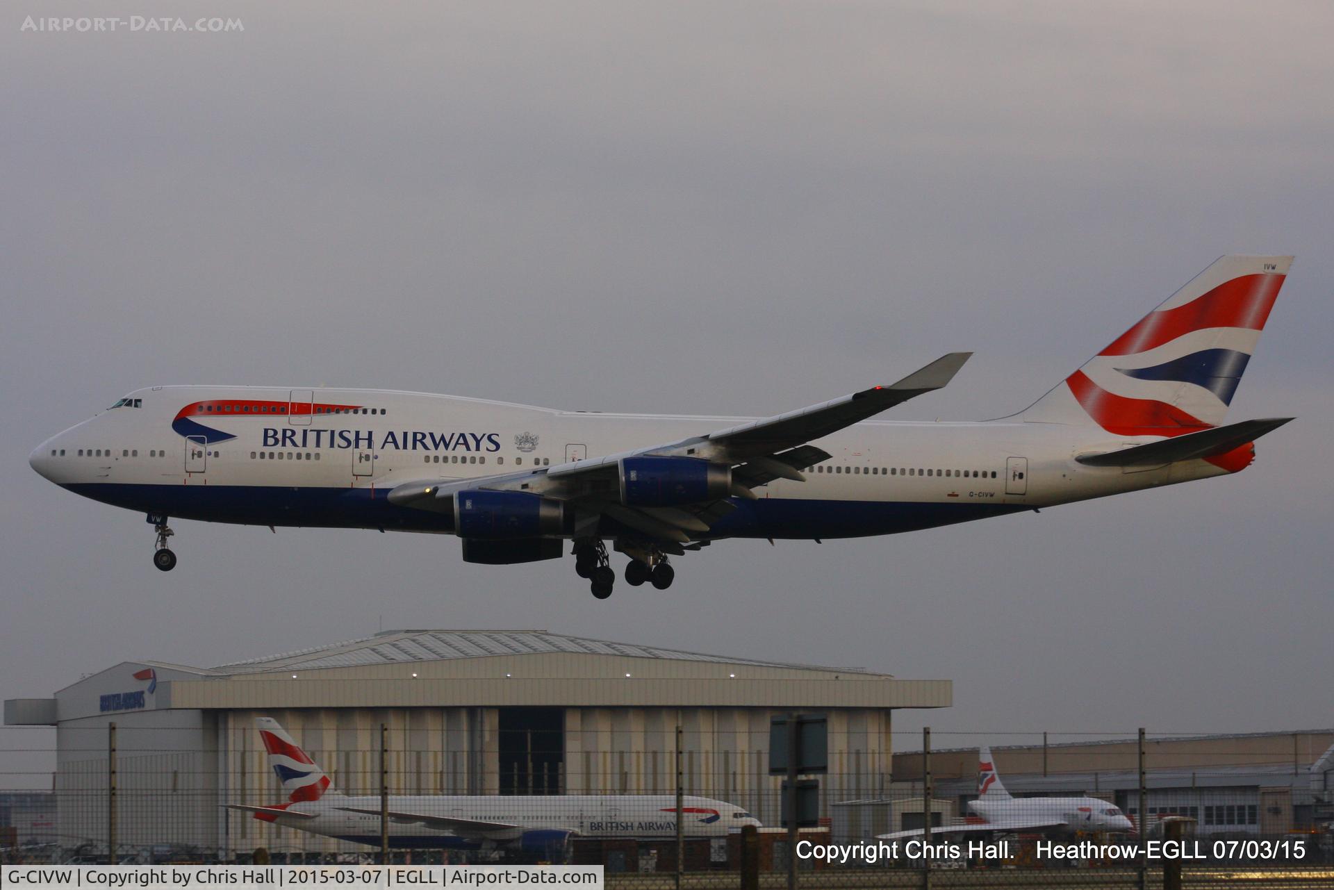 G-CIVW, 1998 Boeing 747-436 C/N 25822, British Airways
