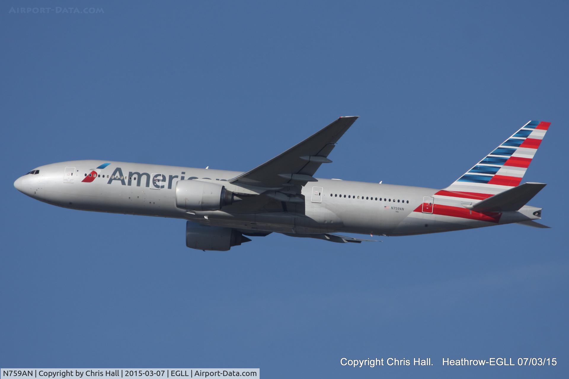 N759AN, 2001 Boeing 777-223/ER C/N 32638, American Airlines