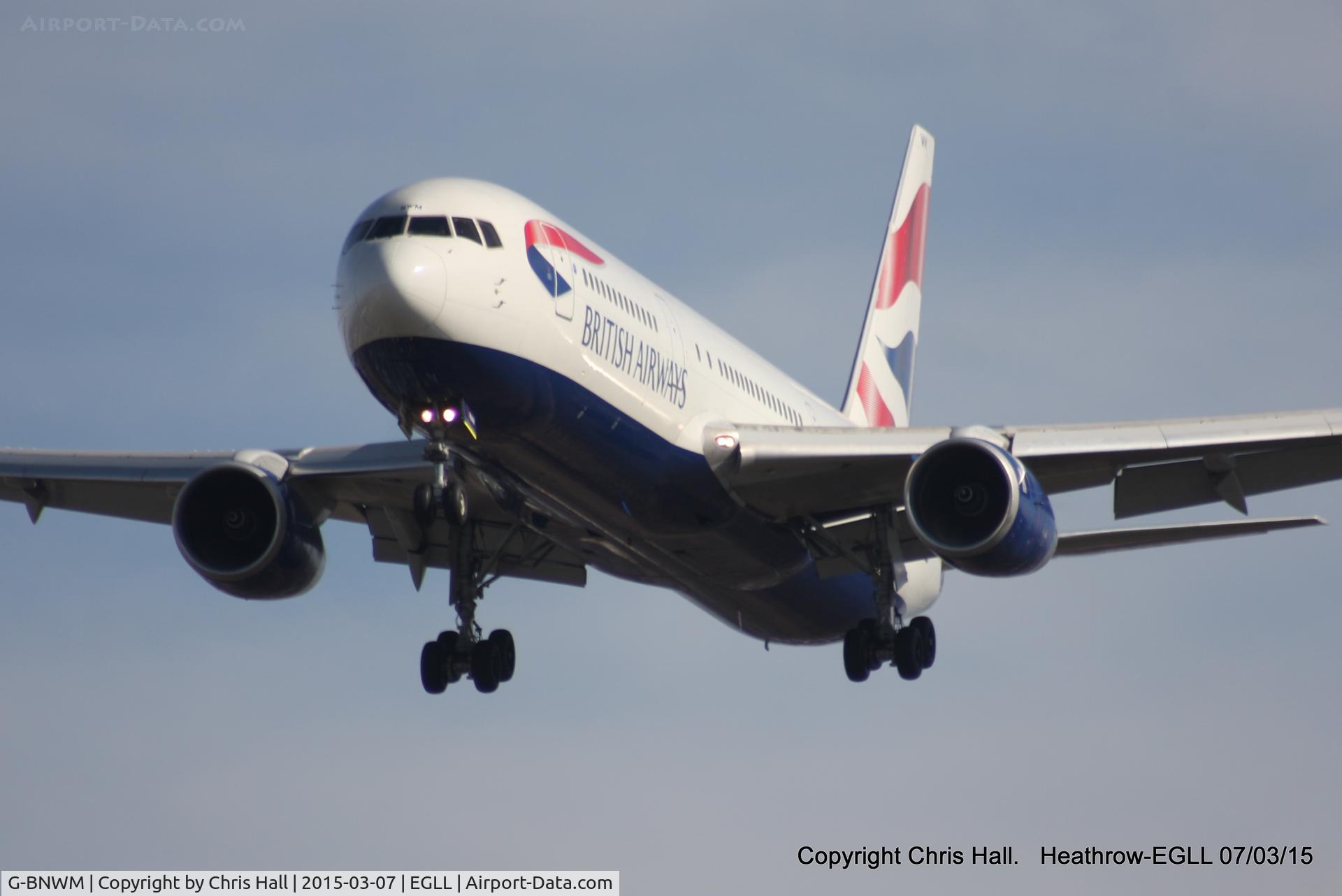 G-BNWM, 1991 Boeing 767-336 C/N 25204, British Airways