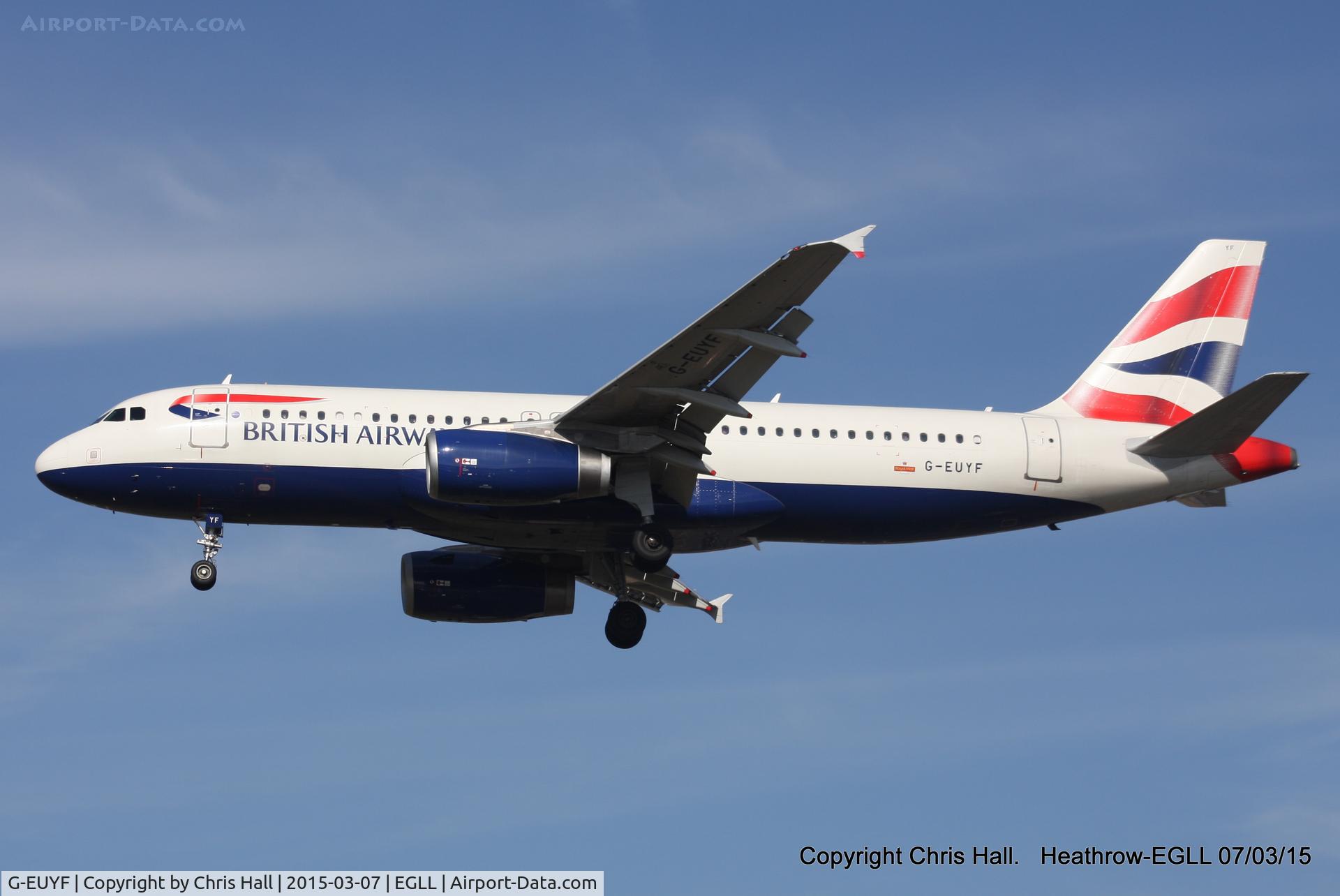 G-EUYF, 2010 Airbus A320-232 C/N 4185, British Airways