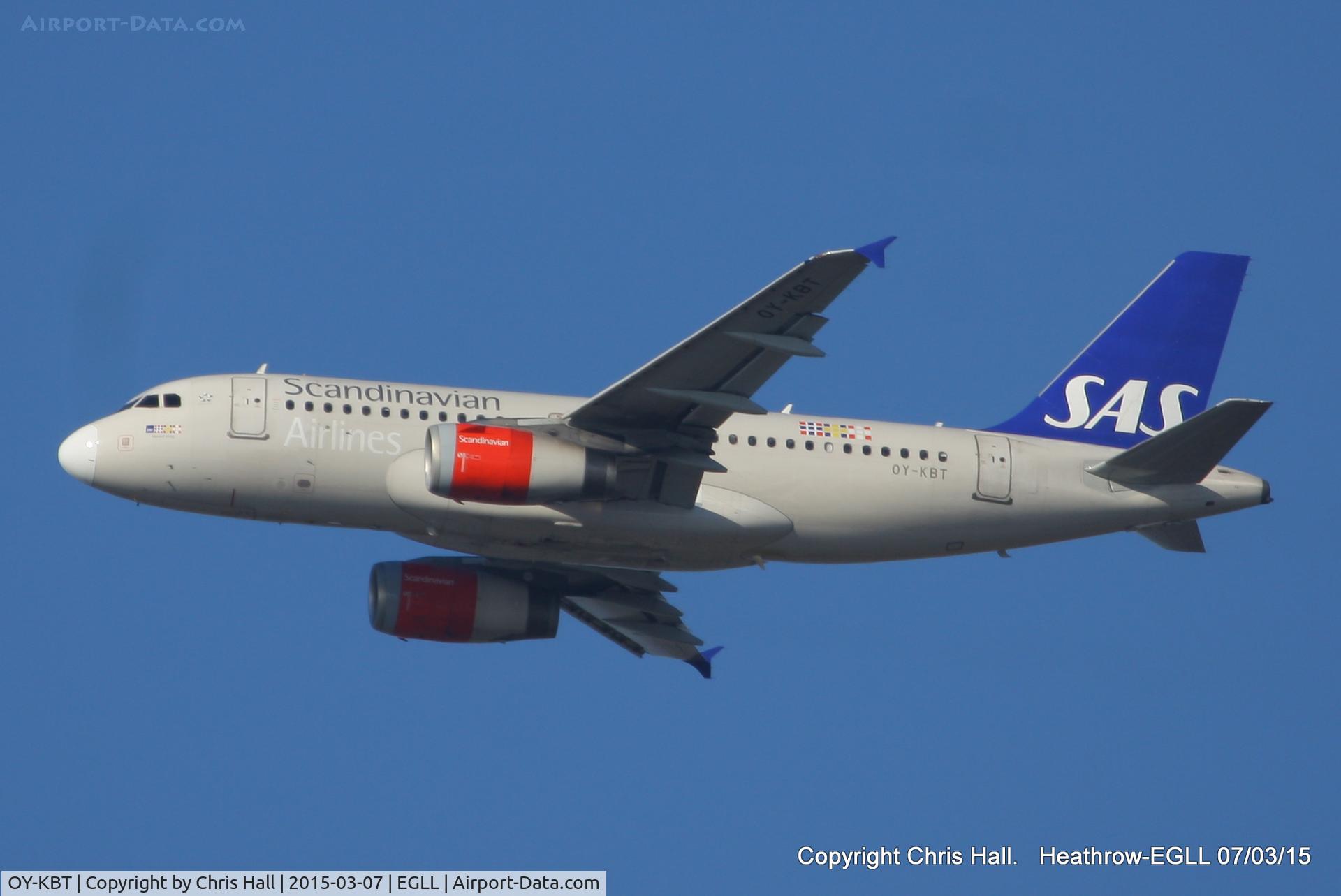 OY-KBT, 2007 Airbus A319-131 C/N 3292, Scandinavian Airlines