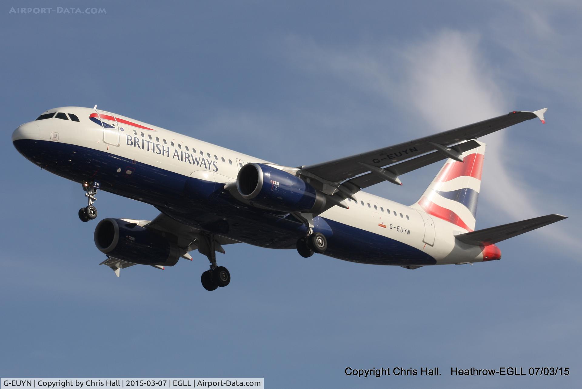G-EUYN, 2011 Airbus A320-232 C/N 4975, British Airways