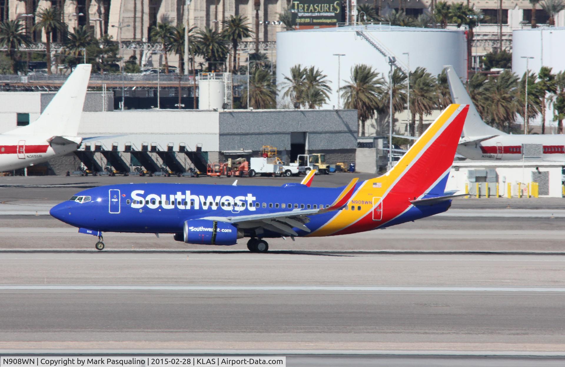 N908WN, 2008 Boeing 737-7H4 C/N 36620, Boeing 737-700