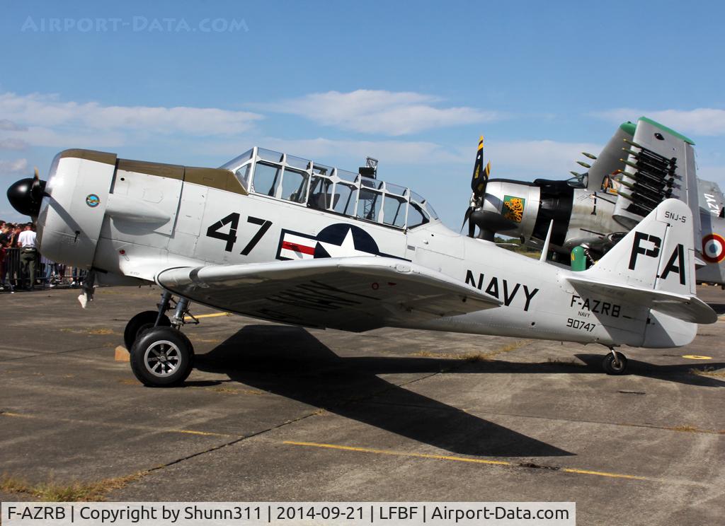 F-AZRB, North American SNJ-5 Texan Texan C/N 88-17955, Participant of the LFBF Airshow 2014 - Demo aircraft