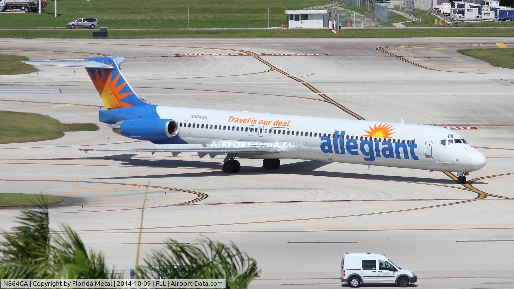 N864GA, 1989 McDonnell Douglas MD-83 (DC-9-83) C/N 49912, Allegiant MD-83