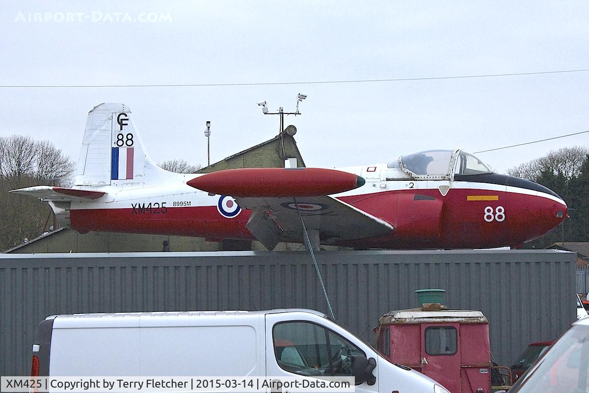 XM425, 1960 Hunting P-84 Jet Provost T.3A C/N PAC/W/9232, 1960 Hunting P-84 Jet Provost T.3A, c/n: PAC/W/9232 on Trentham Road , Dresden in the Potteries