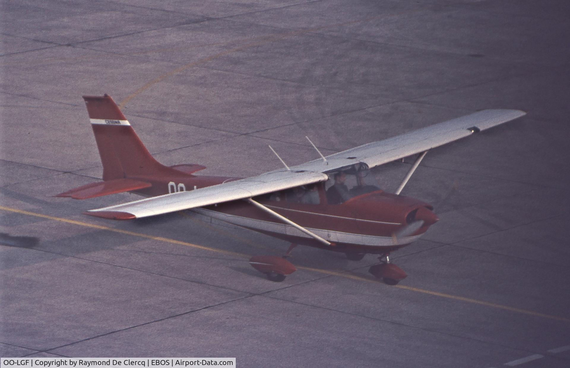 OO-LGF, 1969 Reims FR172J Reims Rocket C/N 0121, Taxiing out at Ostend Airport in early 70's.