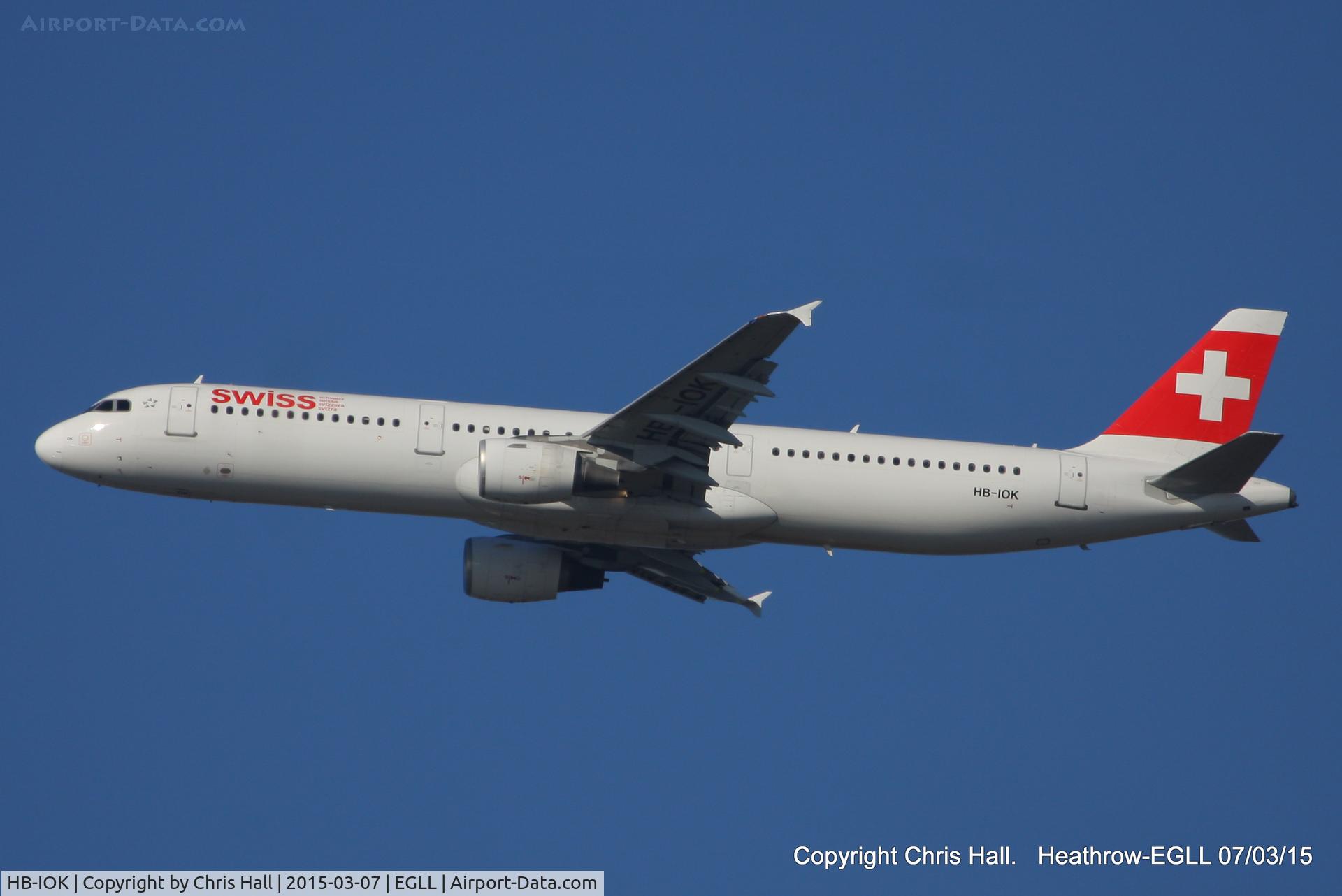 HB-IOK, 1999 Airbus A321-111 C/N 987, Swiss