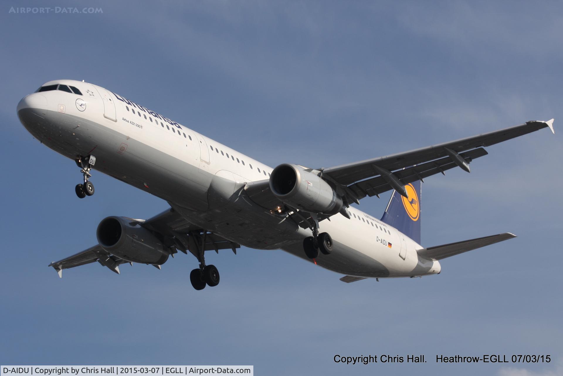 D-AIDU, 2012 Airbus A321-231 C/N 5186, Lufthansa