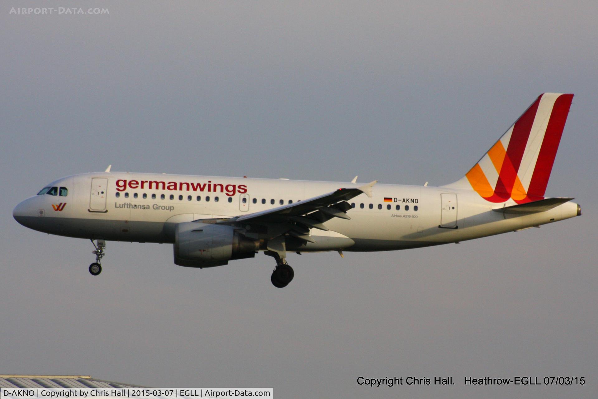 D-AKNO, 1999 Airbus A319-112 C/N 1147, Germanwings