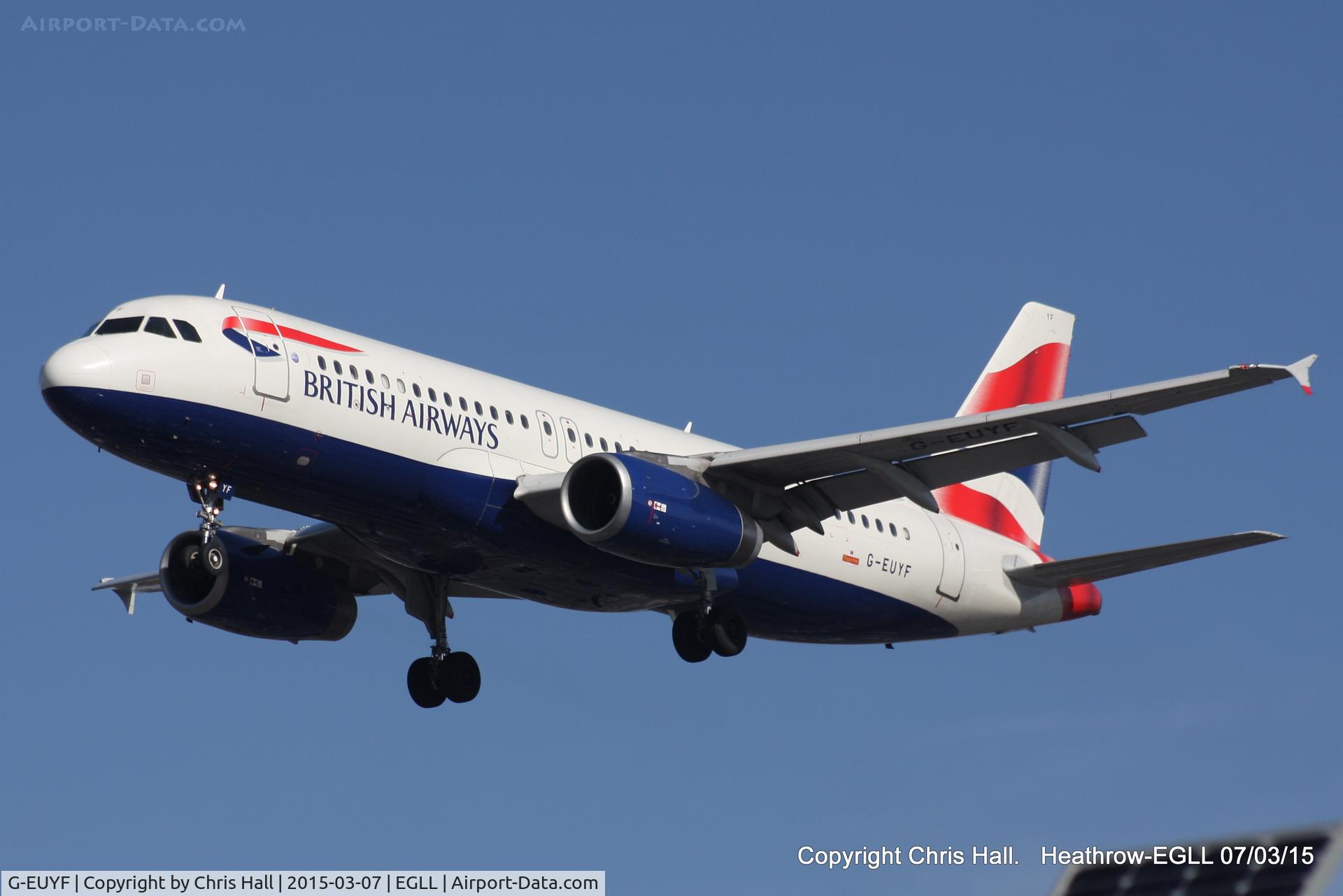 G-EUYF, 2010 Airbus A320-232 C/N 4185, British Airways