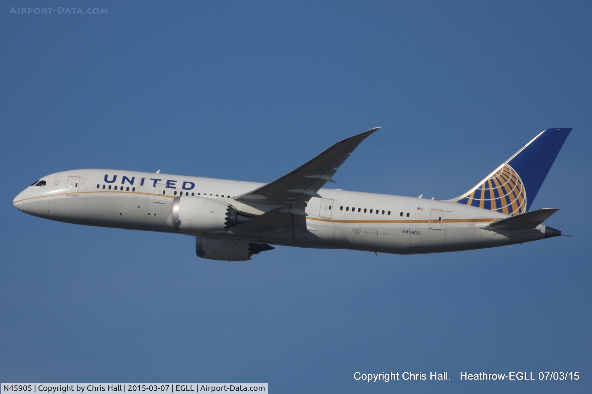 N45905, 2012 Boeing 787-8 Dreamliner Dreamliner C/N 34825, United