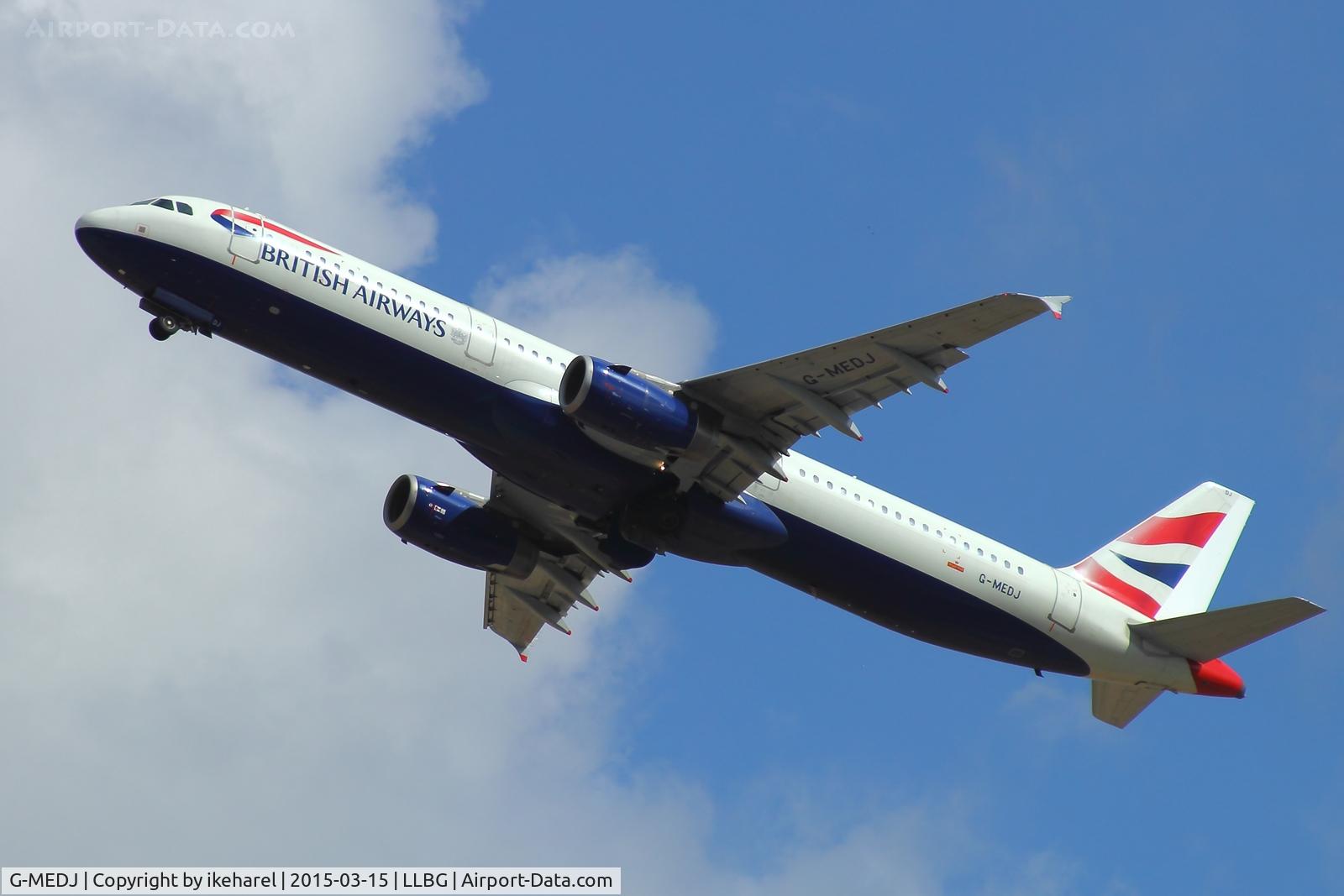 G-MEDJ, 2004 Airbus A321-231 C/N 2190, Fly to London, T/O runway 26.