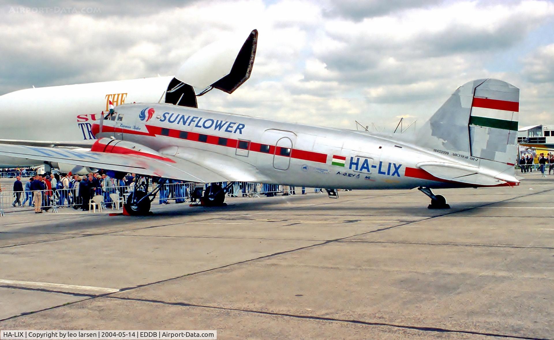 HA-LIX, 1949 Lisunov Li-2T Cab C/N 18433209, Berlin Air Show 14.5.04