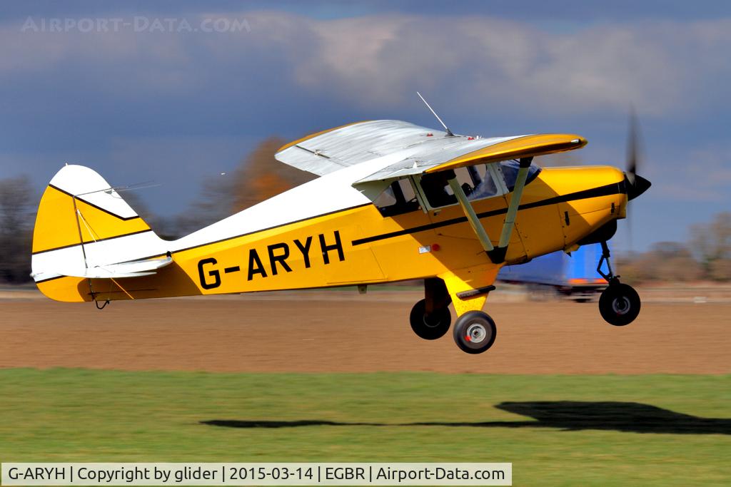G-ARYH, 1959 Piper PA-22-160 Tri Pacer C/N 22-7039, Coping with a strong crosswind