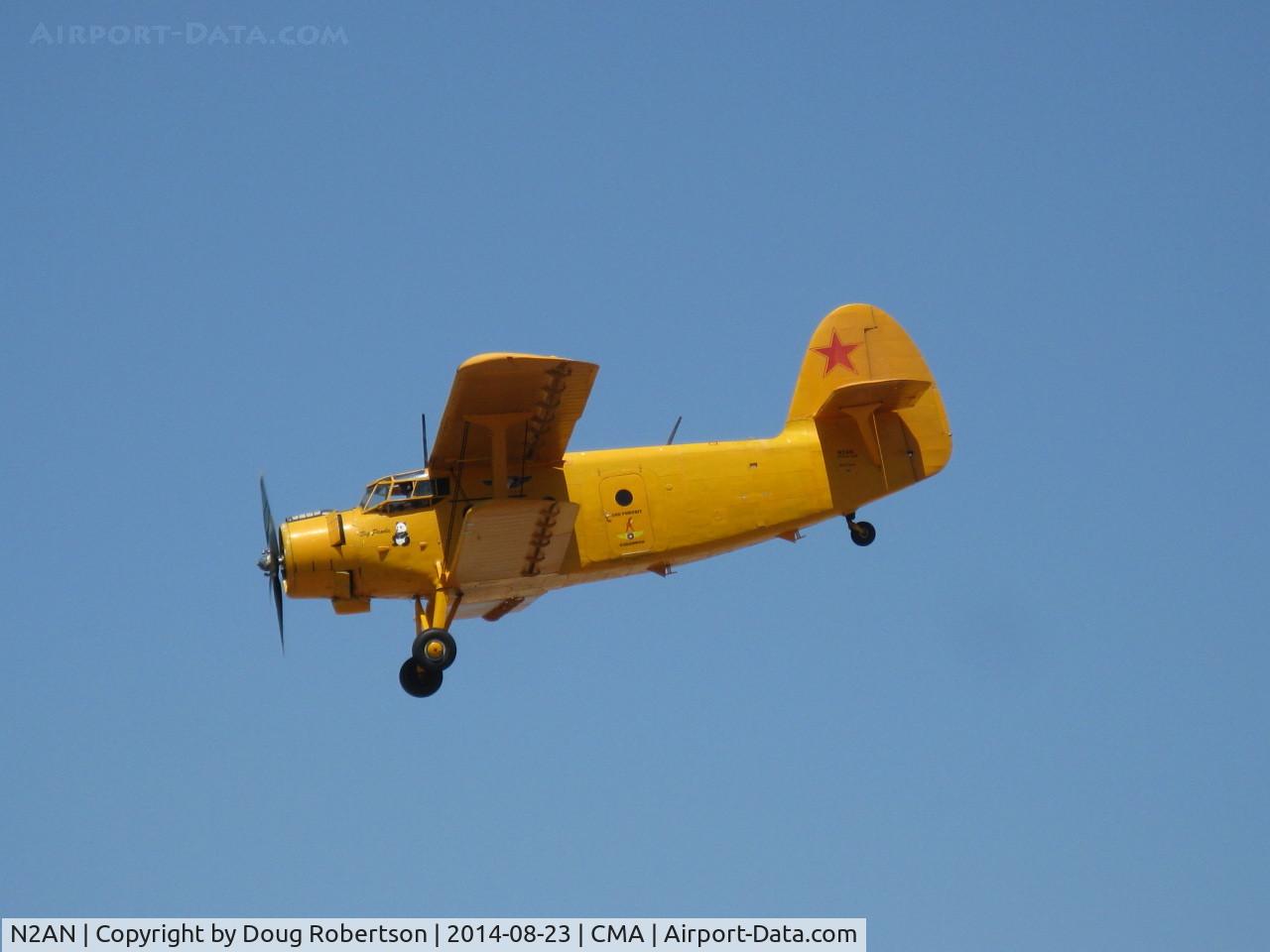 N2AN, 1984 Antonov An-2 C/N 43798, 1984 Antonov An-2 'Big Panda', NATO code name COLT, Wsk-pzl-k PZL ASZ 62 R1 1,000 Hp radial, flyover Rwy 26
