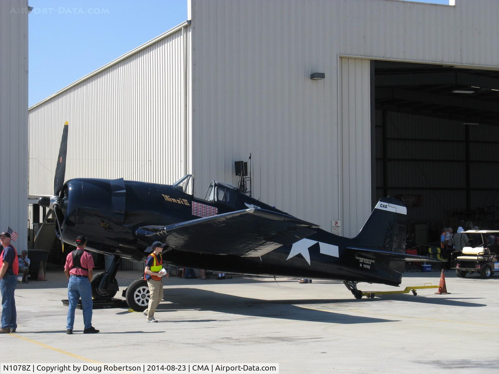 N1078Z, 1963 Grumman F6F-5 Hellcat C/N 27354801-66, 1963 S&S Special/Grumman F6F-5 HELLCAT 'MINSI III'. P&W R-1820 Double Wasp 2,200 Hp