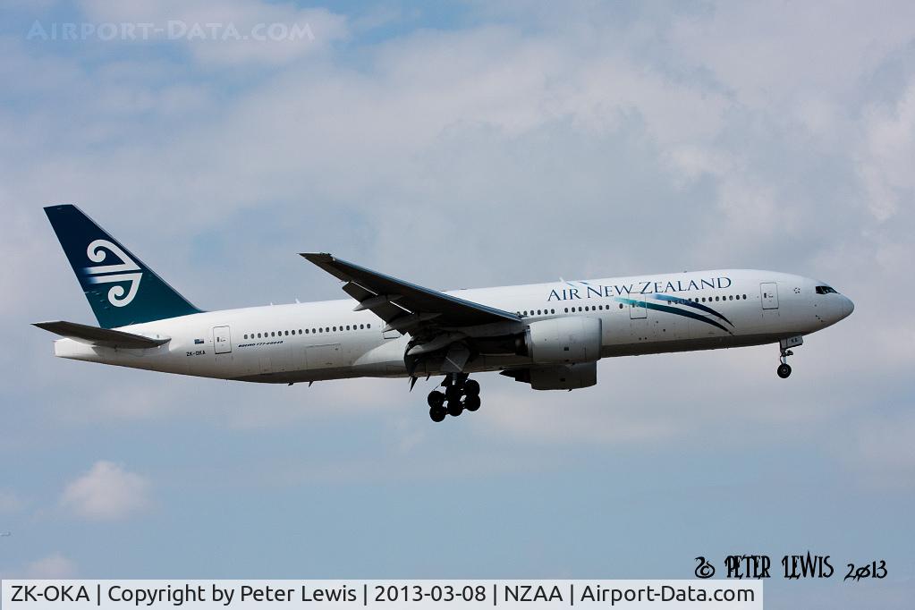 ZK-OKA, 2005 Boeing 777-219/ER C/N 29404, Air New Zealand Ltd., Auckland