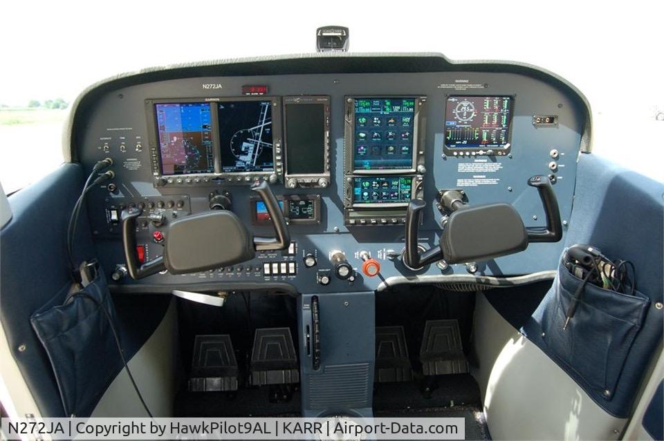 N272JA, 1976 Cessna 172M C/N 17267439, Panel of N272JA