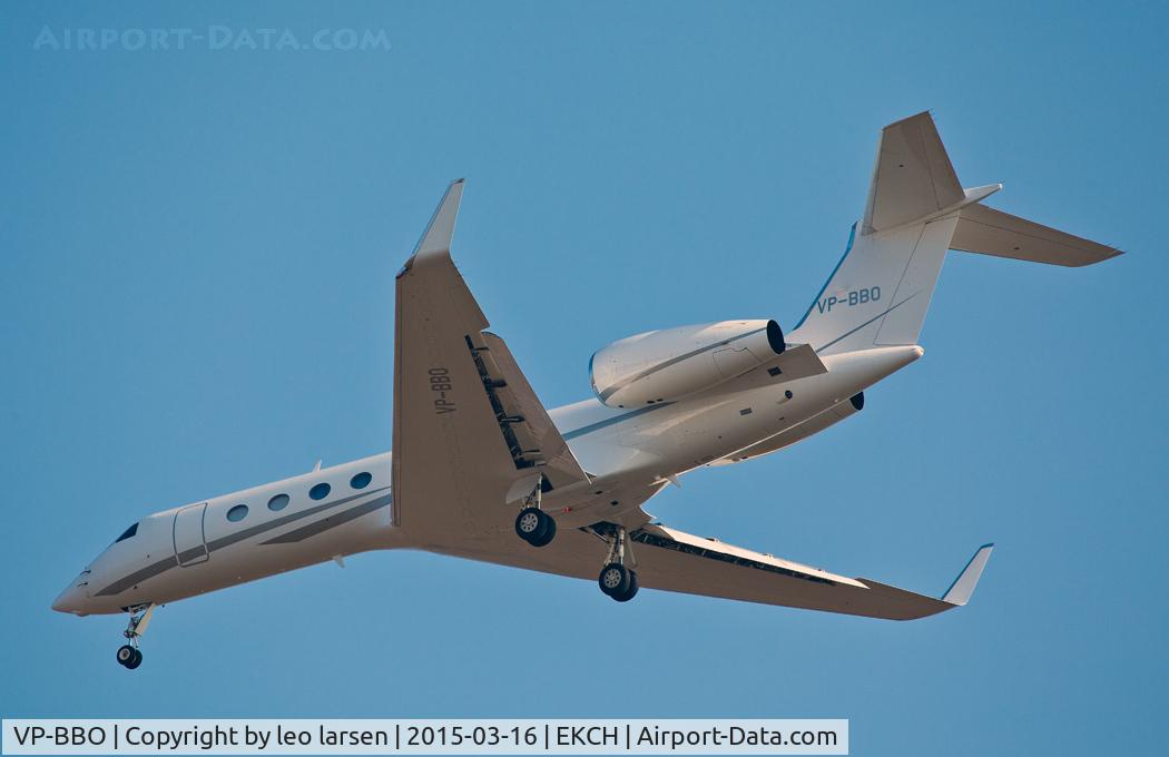 VP-BBO, 2006 Gulfstream Aerospace GV-SP (G550) C/N 5123, Copenhagen Kastrup 16.3.15