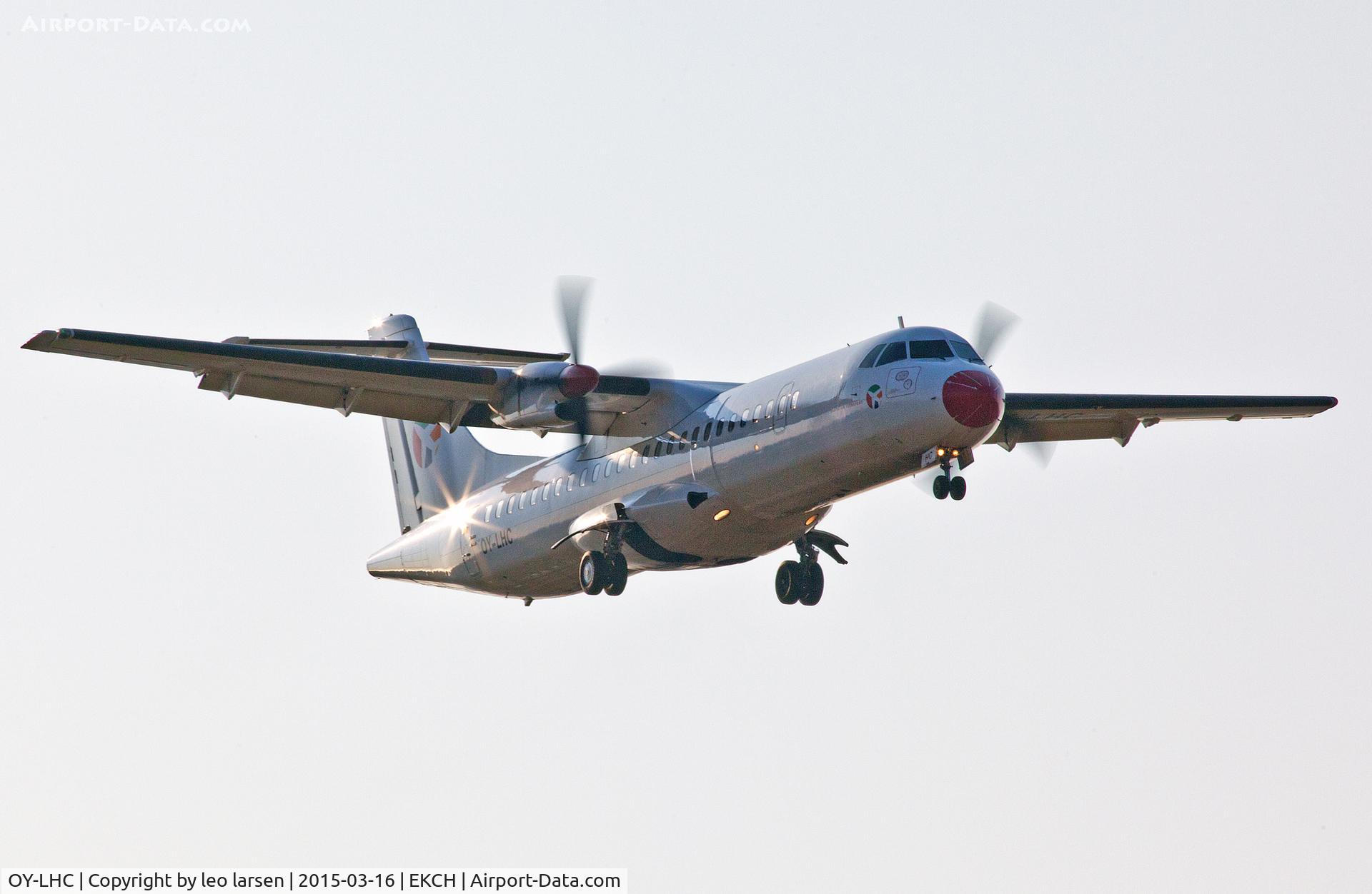 OY-LHC, 1994 ATR 72-212 C/N 405, Copenhagen Kastrup app to R-04L
16.3.15