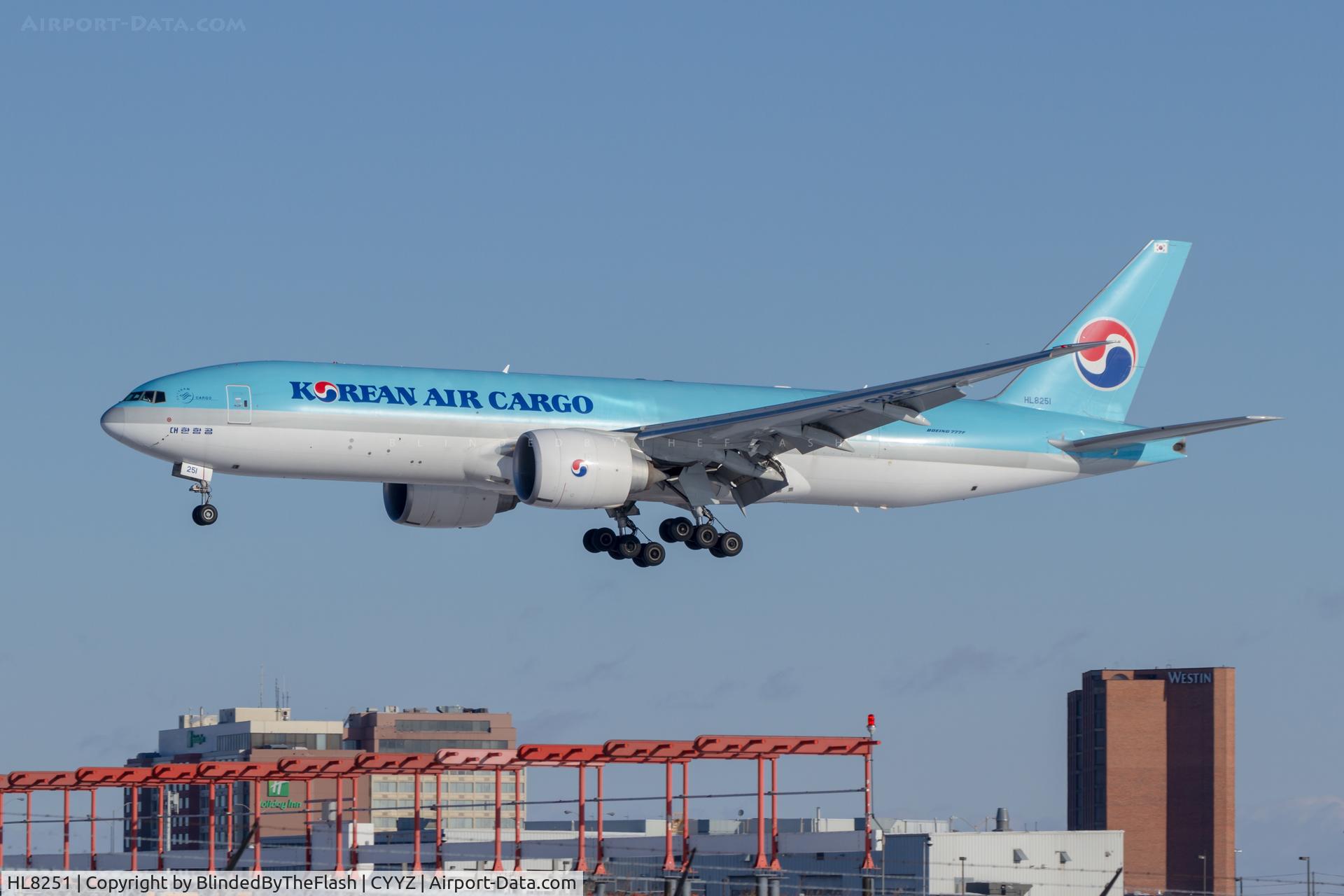 HL8251, 2012 Boeing 777-FB5 C/N 37639, Landing 24R at Toronto Pearson