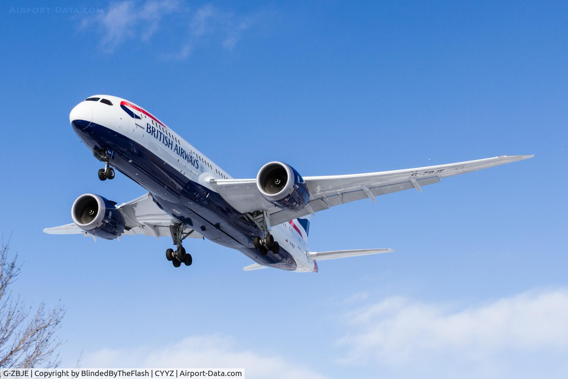 G-ZBJE, 2013 Boeing 787-8 Dreamliner C/N 38612, Short final for 23 at Toronto Pearson