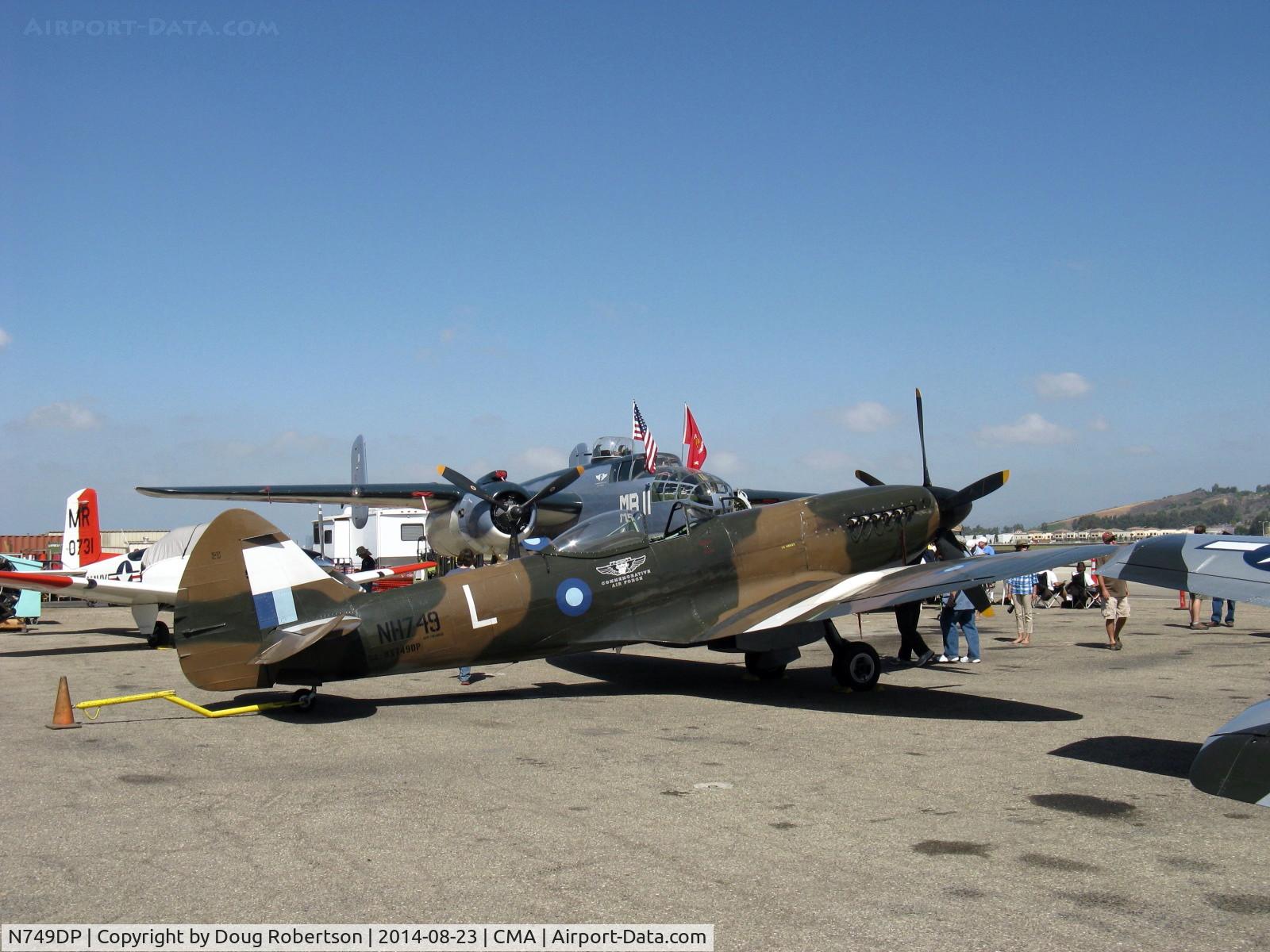 N749DP, 1945 Supermarine Spitfire XIV C/N 6S/583887, 1945 Vickers/Supermarine SPITFIRE MK XIV, Rolls-Royce GRIFFON 65 V-12 2,050 Hp, Experimental class, ex David Price