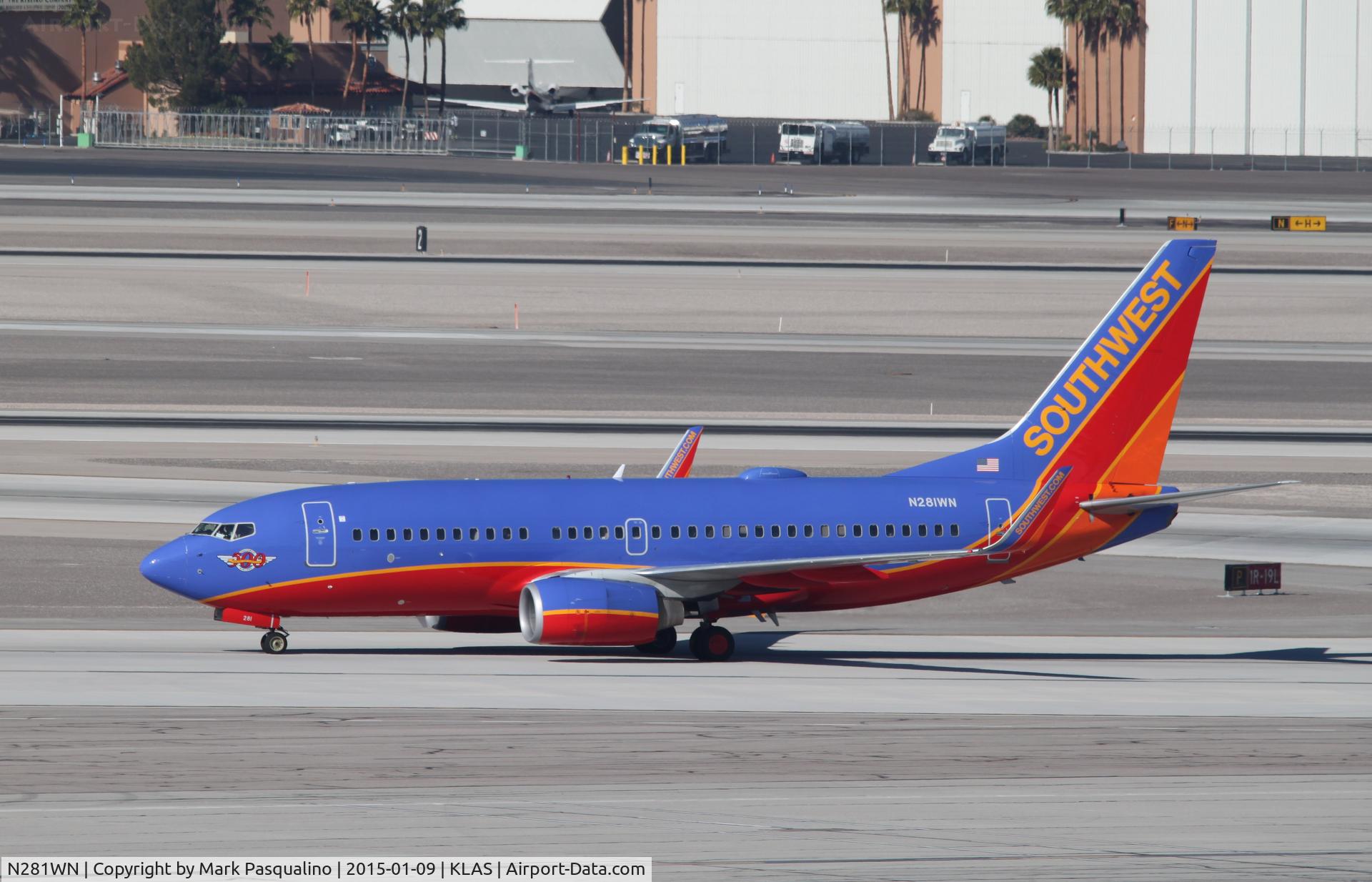 N281WN, 2007 Boeing 737-7H4 C/N 36528, Boeing 737-700