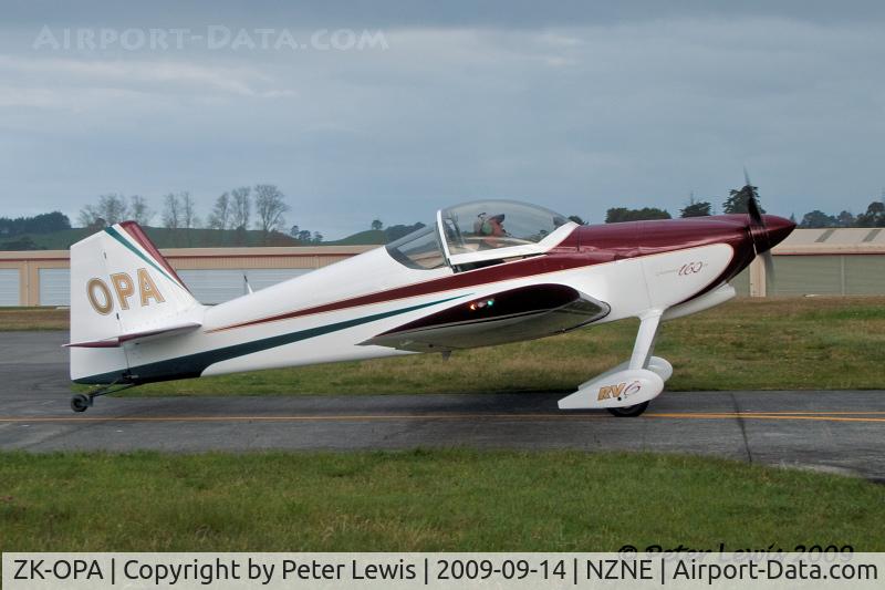 ZK-OPA, Vans RV-6 C/N 23172, A C Ross, Albany